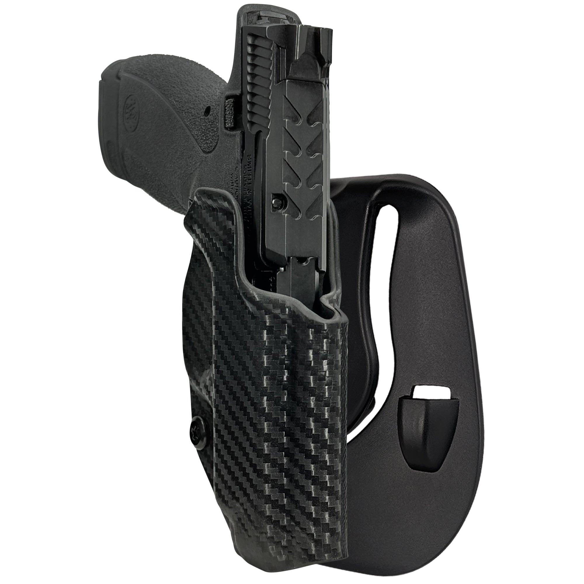 S&W Bodyguard 2.0 Carry Comp OWB Paddle Holster in Carbon Fiber