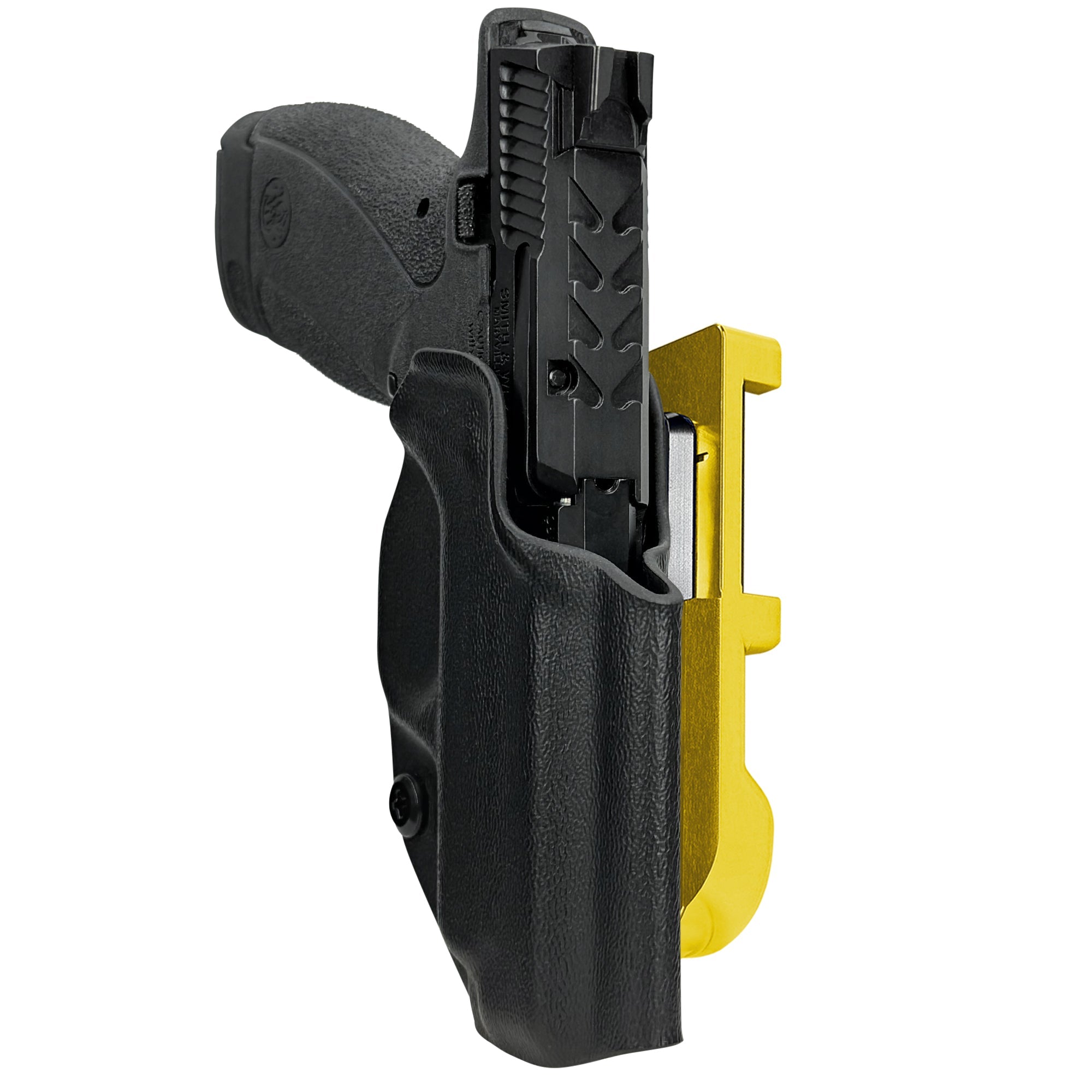 S&W Bodyguard 2.0 Carry Comp IDPA Quick Mount Holster with 24K Gold Belt Attachment, Black Holster Shell