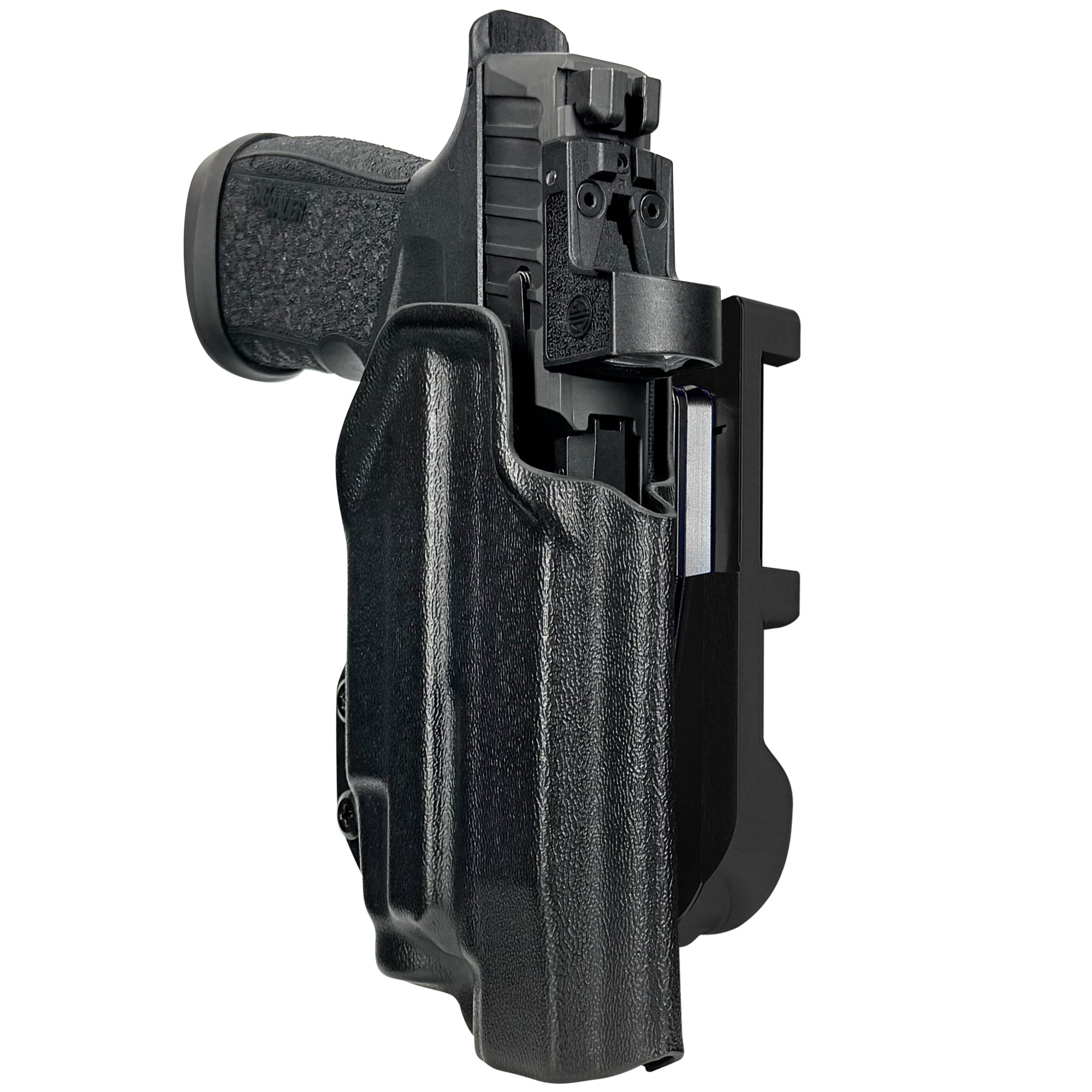 Sig P365 FUSE w/ TLR-7X IDPA Quick Mount Holster with Black Belt Attachment, Black Holster Shell