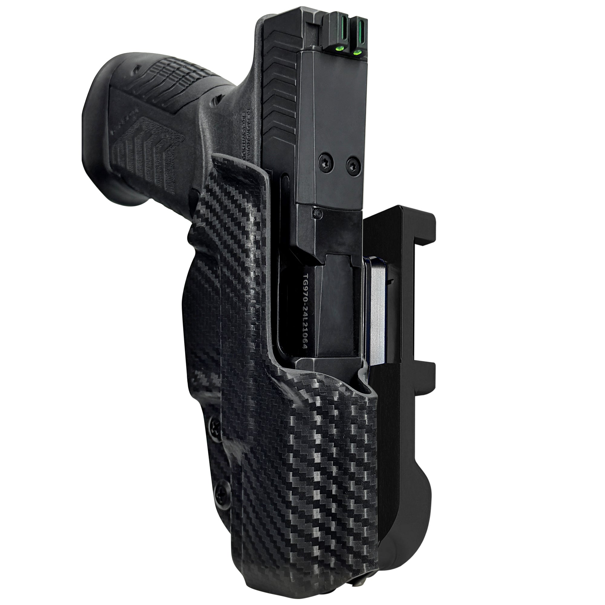 RIA Derya DY9 IDPA Quick Mount Holster with Black Belt Attachment, Carbon Fiber Holster Shell
