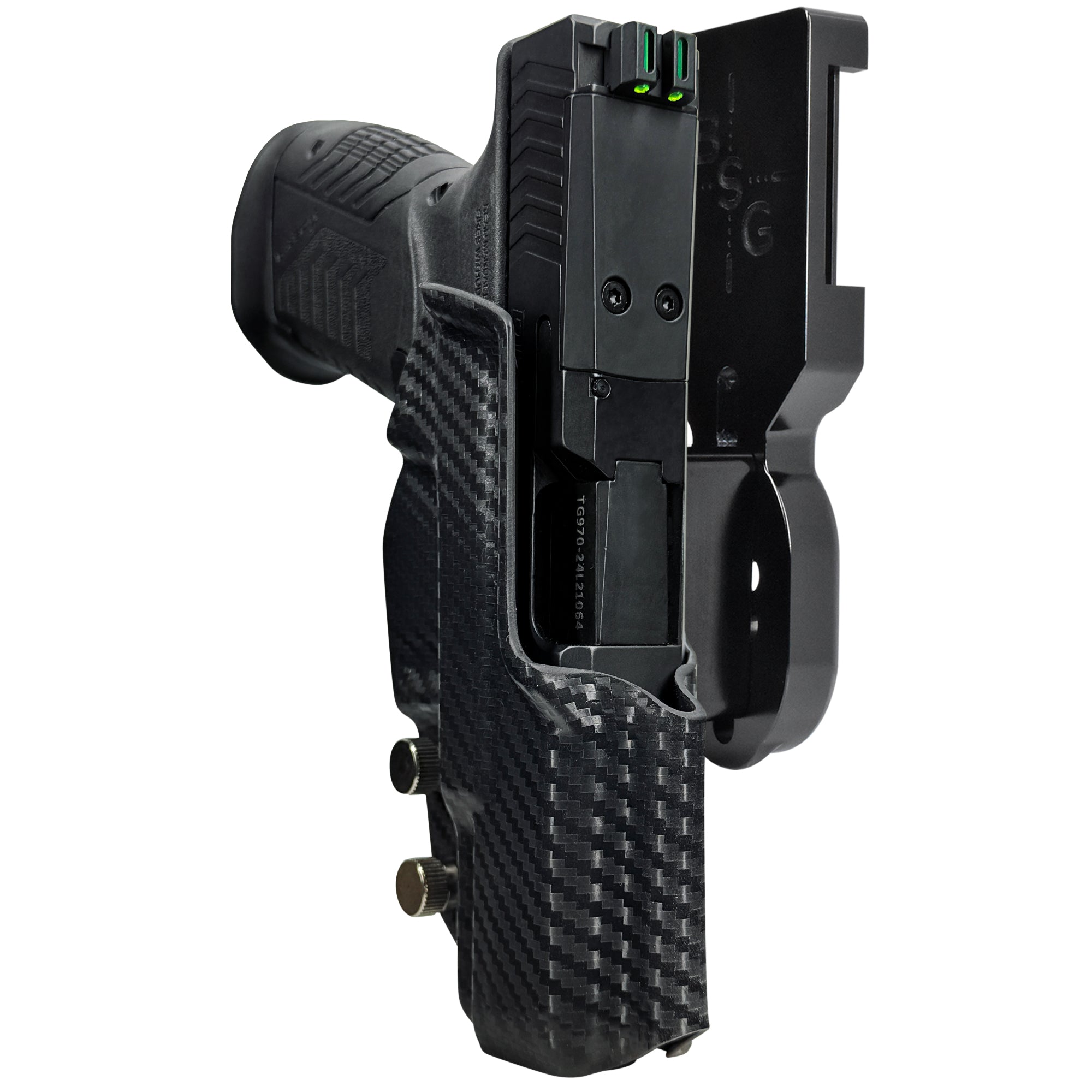 Derya DY9 Pro Heavy Duty Competition Holster in Black / Carbon Fiber