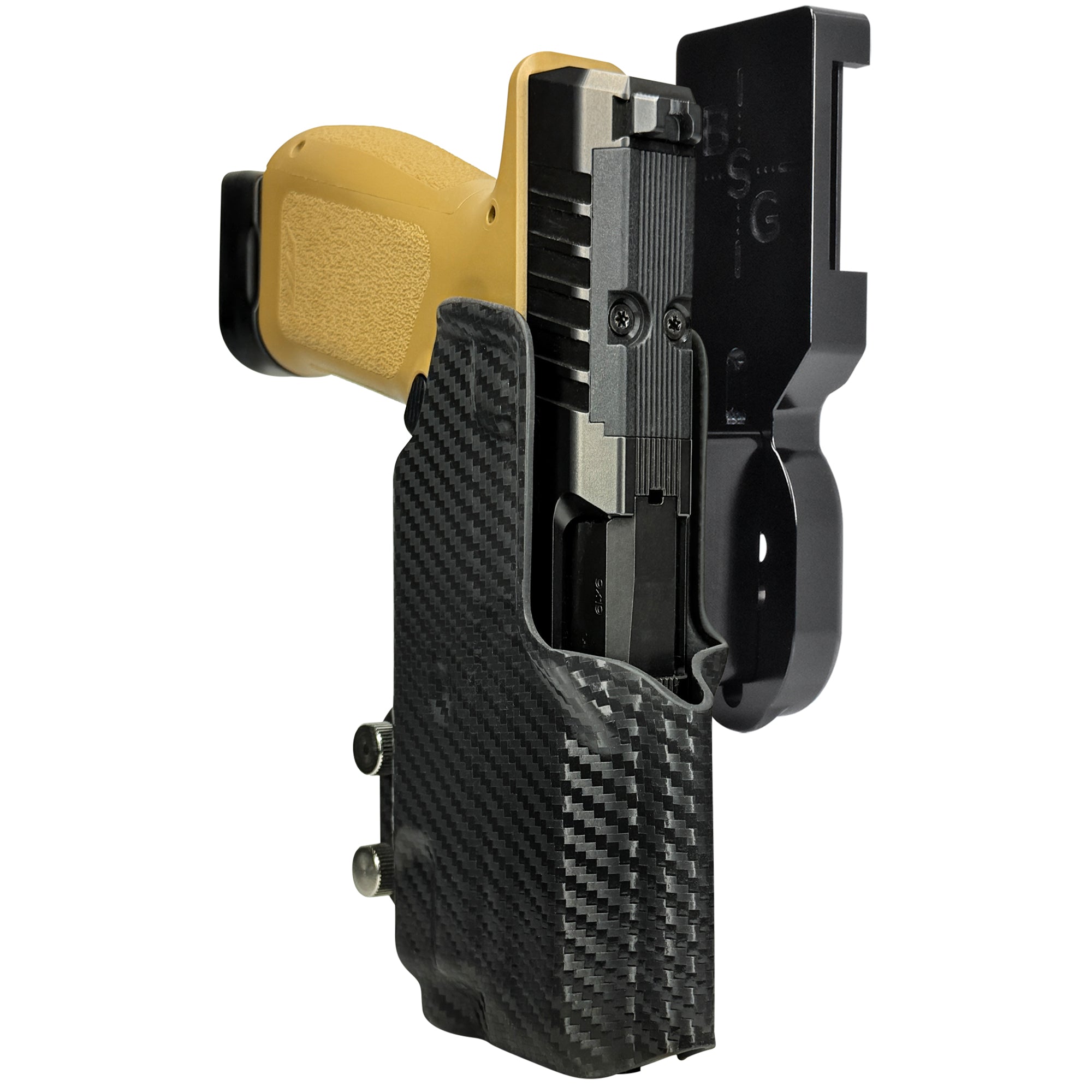 Rost Martin RM1C TLR7X Pro Heavy Duty Competition Holster in Black / Carbon Fiber