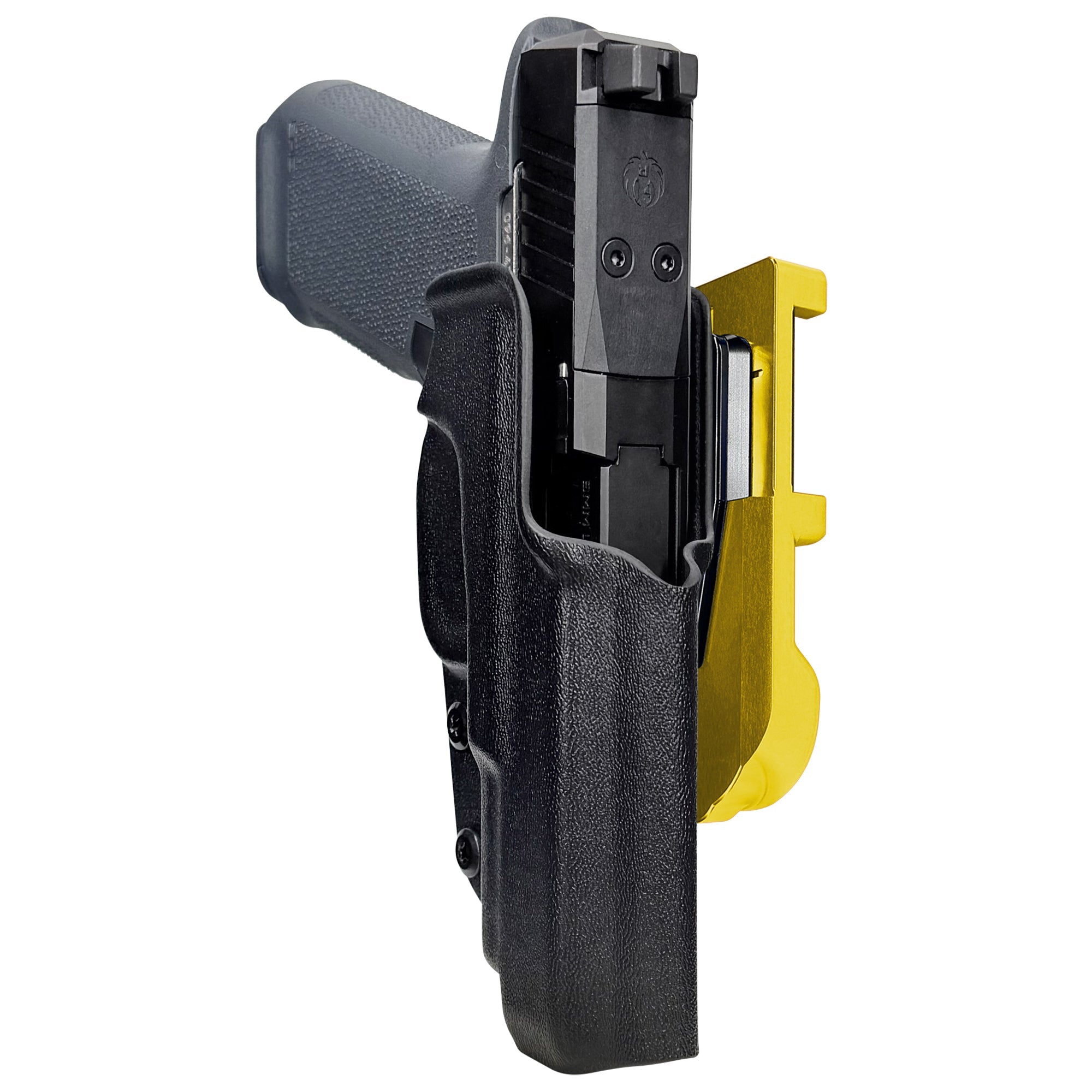 Ruger RXM 4.5'' IDPA Quick Mount Holster with 24K Gold Belt Attachment, Black Holster Shell