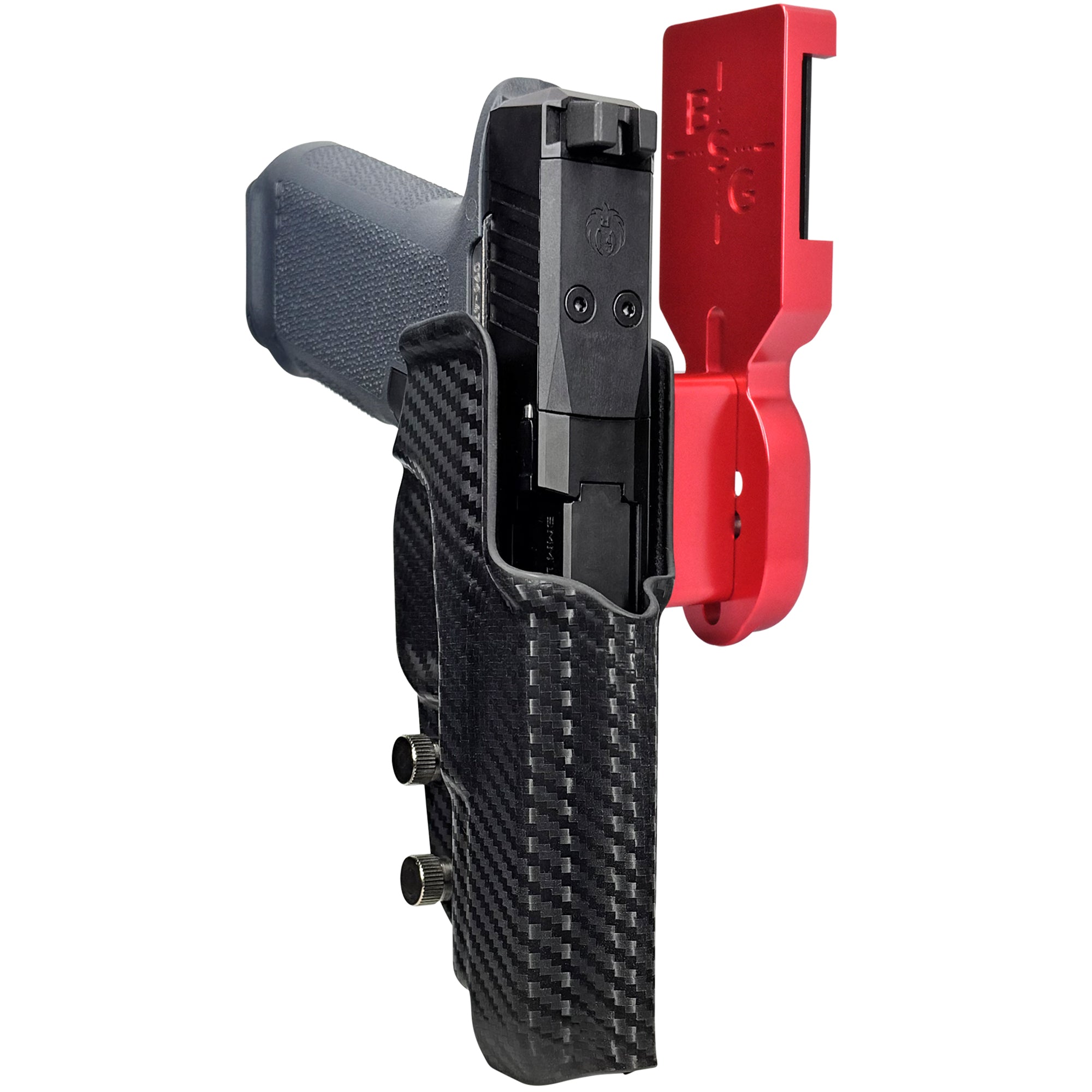 Ruger RXM 4.5'' Pro Heavy Duty Competition Holster in Red / Carbon Fiber