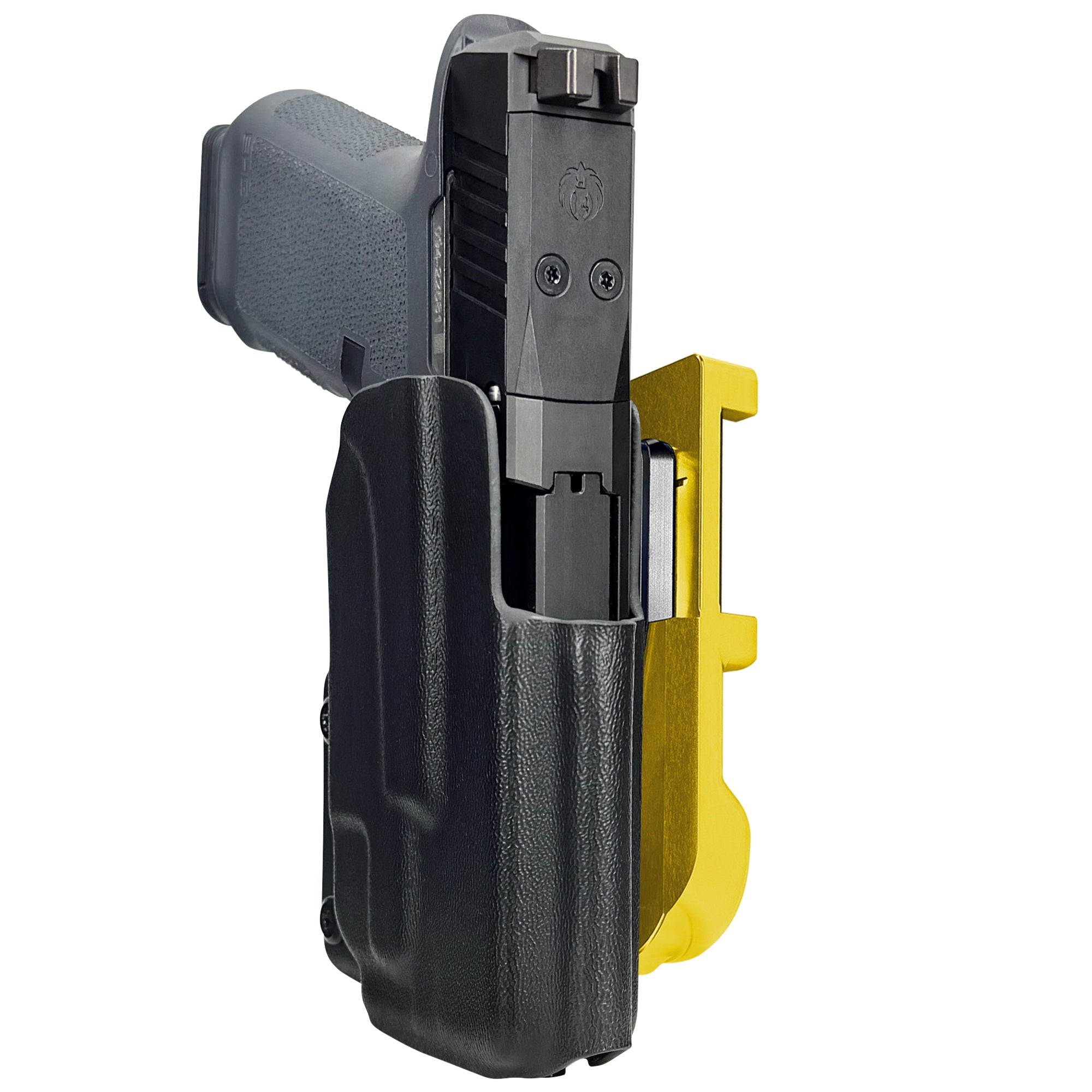 Ruger RXM TLR7X IDPA Quick Mount Holster with 24K Gold Belt Attachment, Black Holster Shell