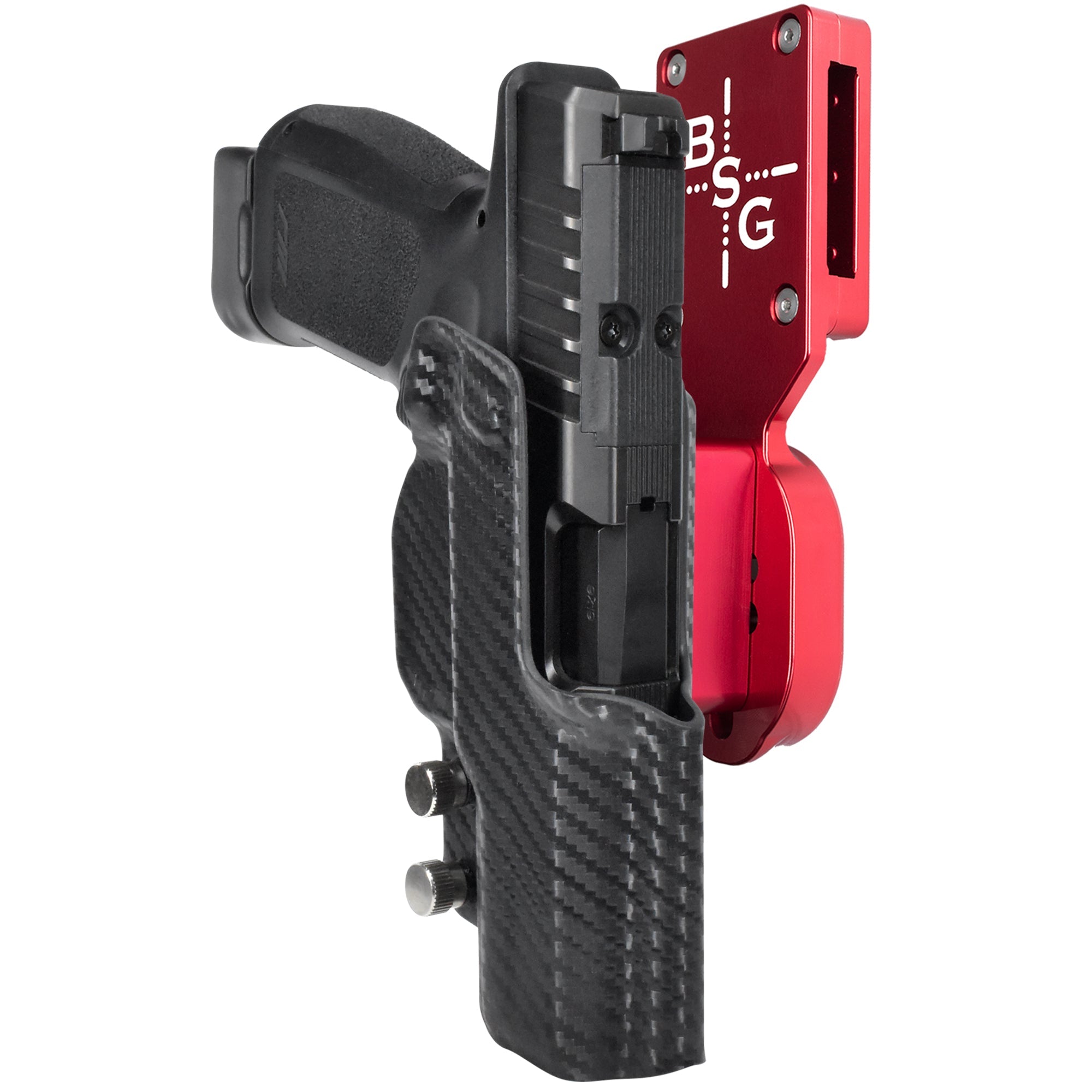 Rost Martin RM1C Pro Heavy Duty Competition Holster in Red / Carbon Fiber