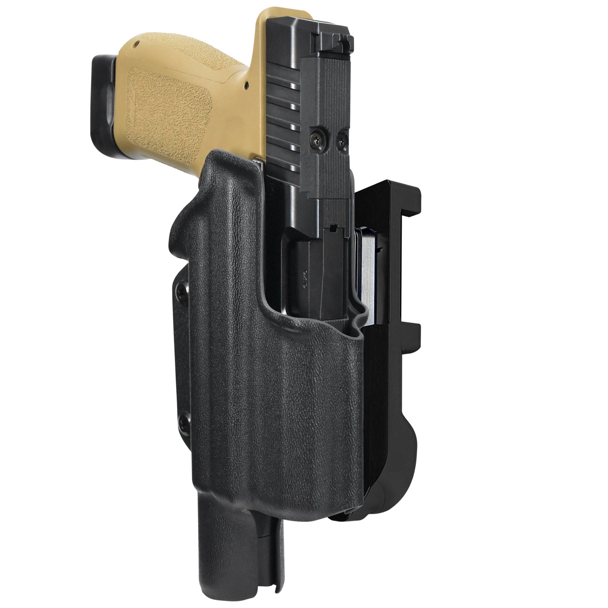 Rost RM1C X300U-A IDPA Quick Mount Holster with Black Belt Attachment, Black Holster Shell