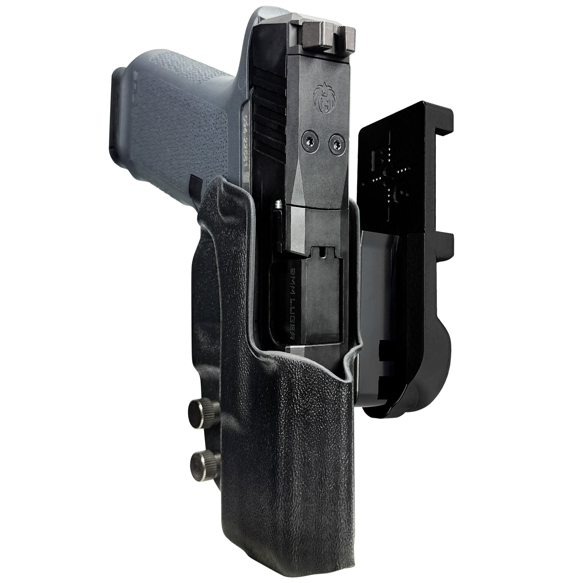 Ruger RXM IPSC/USPA Quick Mount Holster with Black Belt Attachment, Black Holster Shell