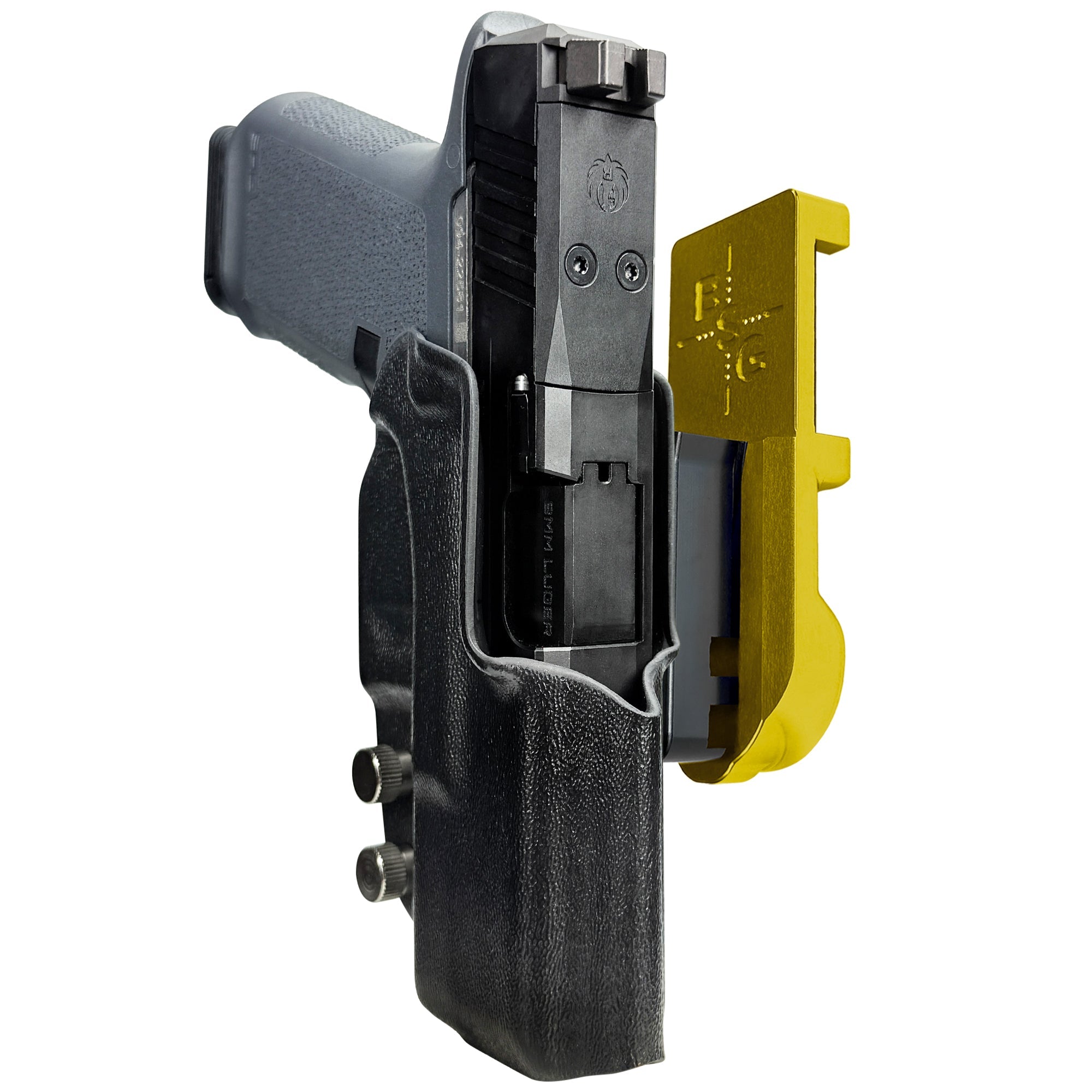 Ruger RXM IPSC/USPA Quick Mount Holster with 24K Gold Belt Attachment, Black Holster Shell