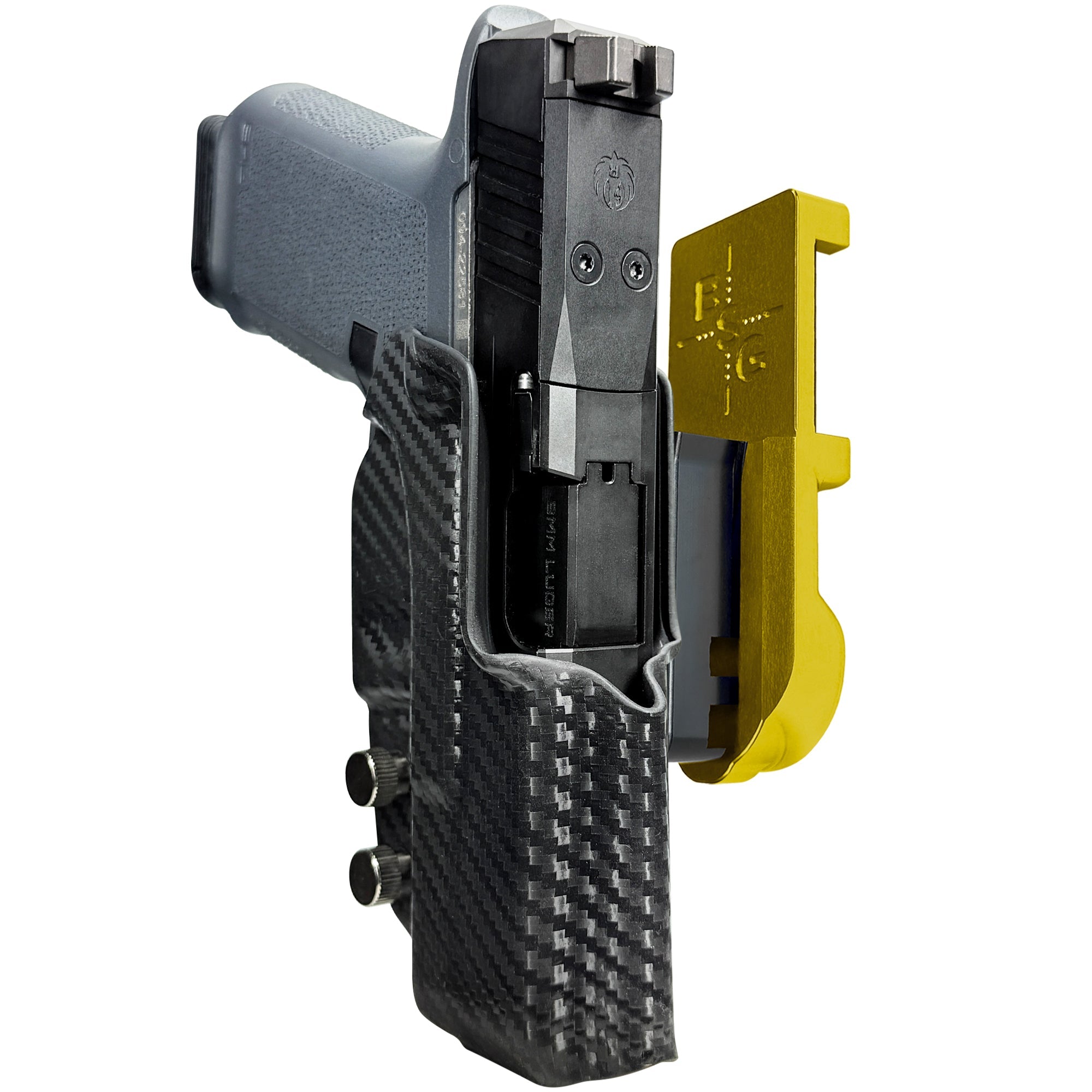 Ruger RXM IPSC/USPA Quick Mount Holster with 24K Gold Belt Attachment, Carbon Fiber Holster Shell