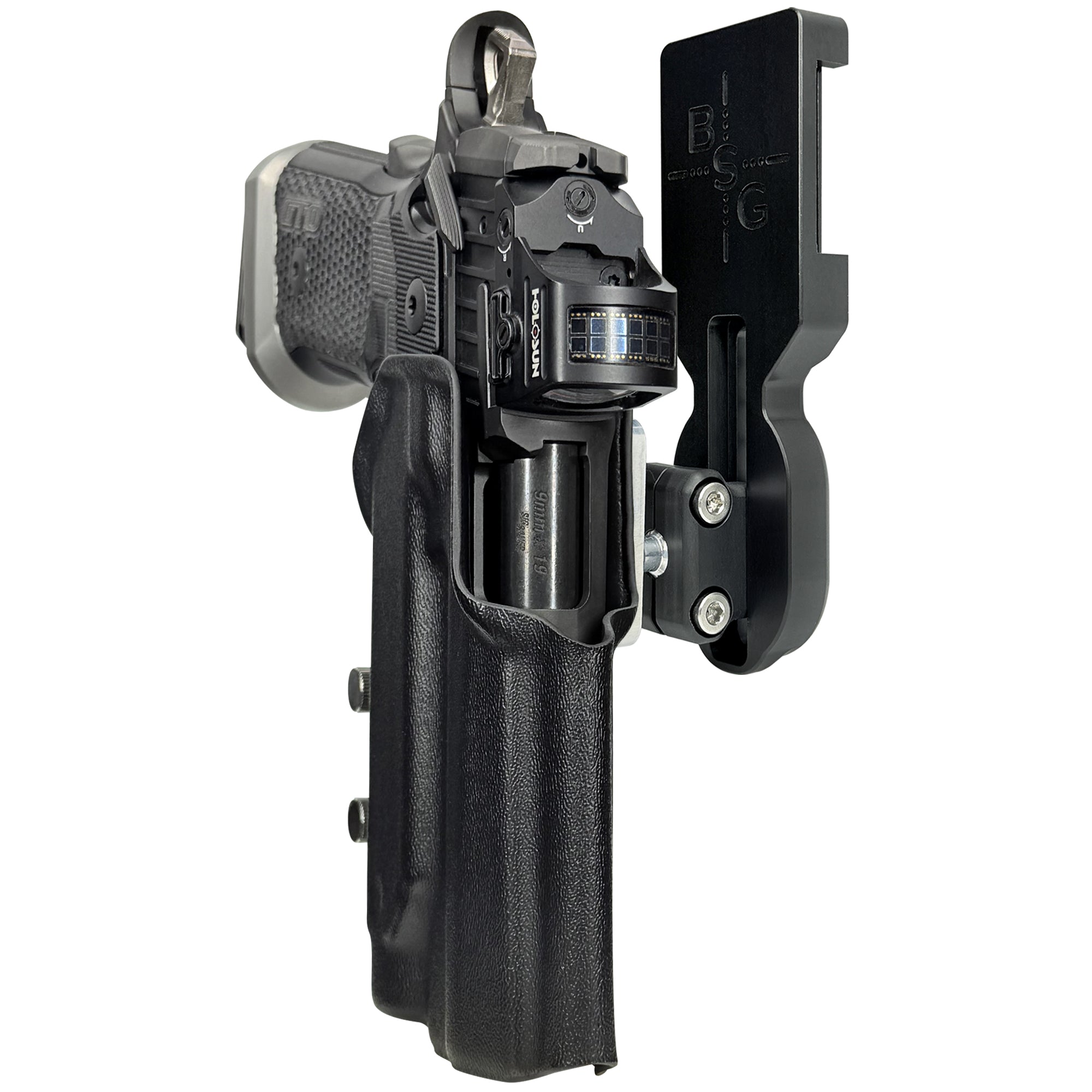 Sig P211 w Holosun P.ID Pro Ball Joint Competition Holster in Black
