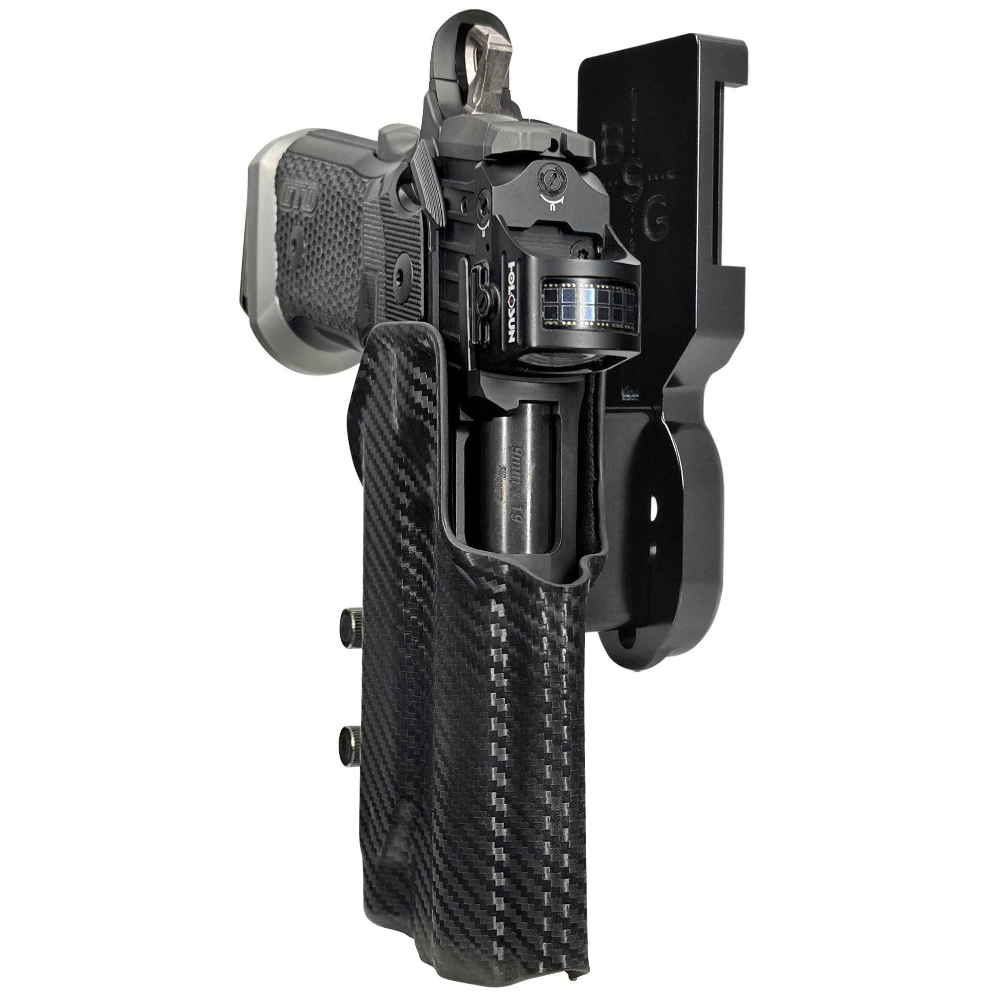 Sig P211 w Holosun P.ID Pro Heavy Duty Competition Holster in Black / Black