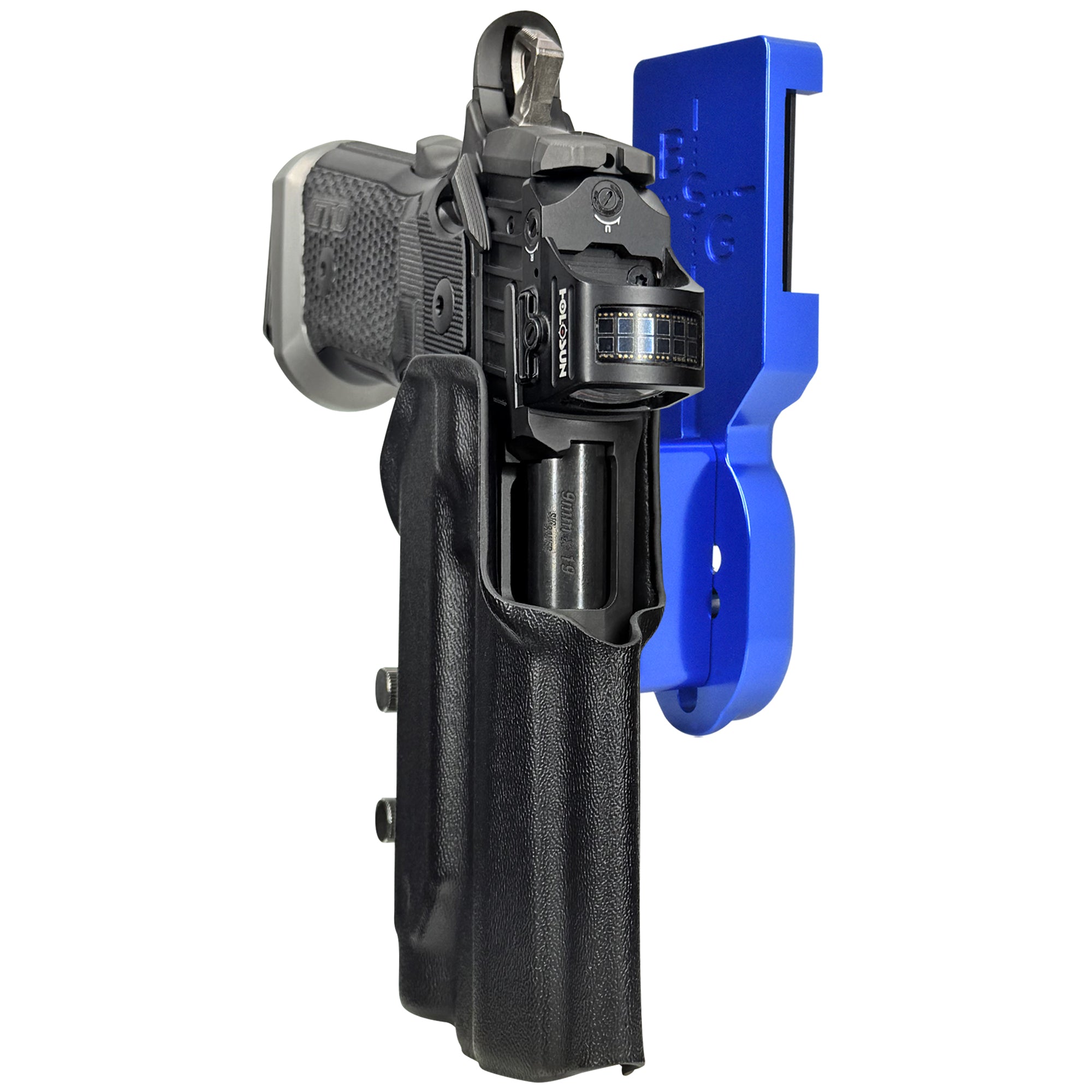 Sig P211 w Holosun P.ID Pro Heavy Duty Competition Holster in Blue / Black