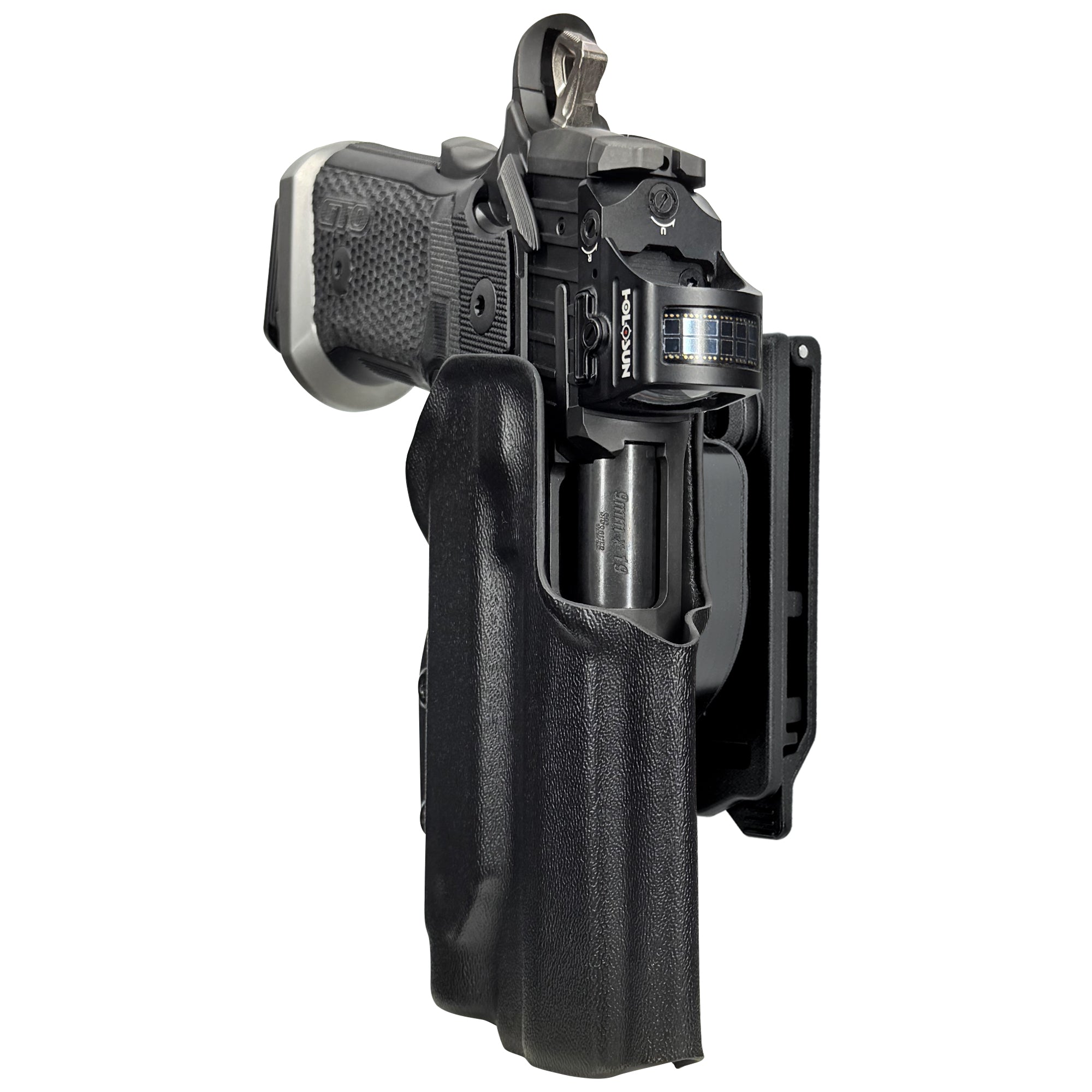 Sig P211 w Holosun P.ID Quick Release IDPA Holster in Black