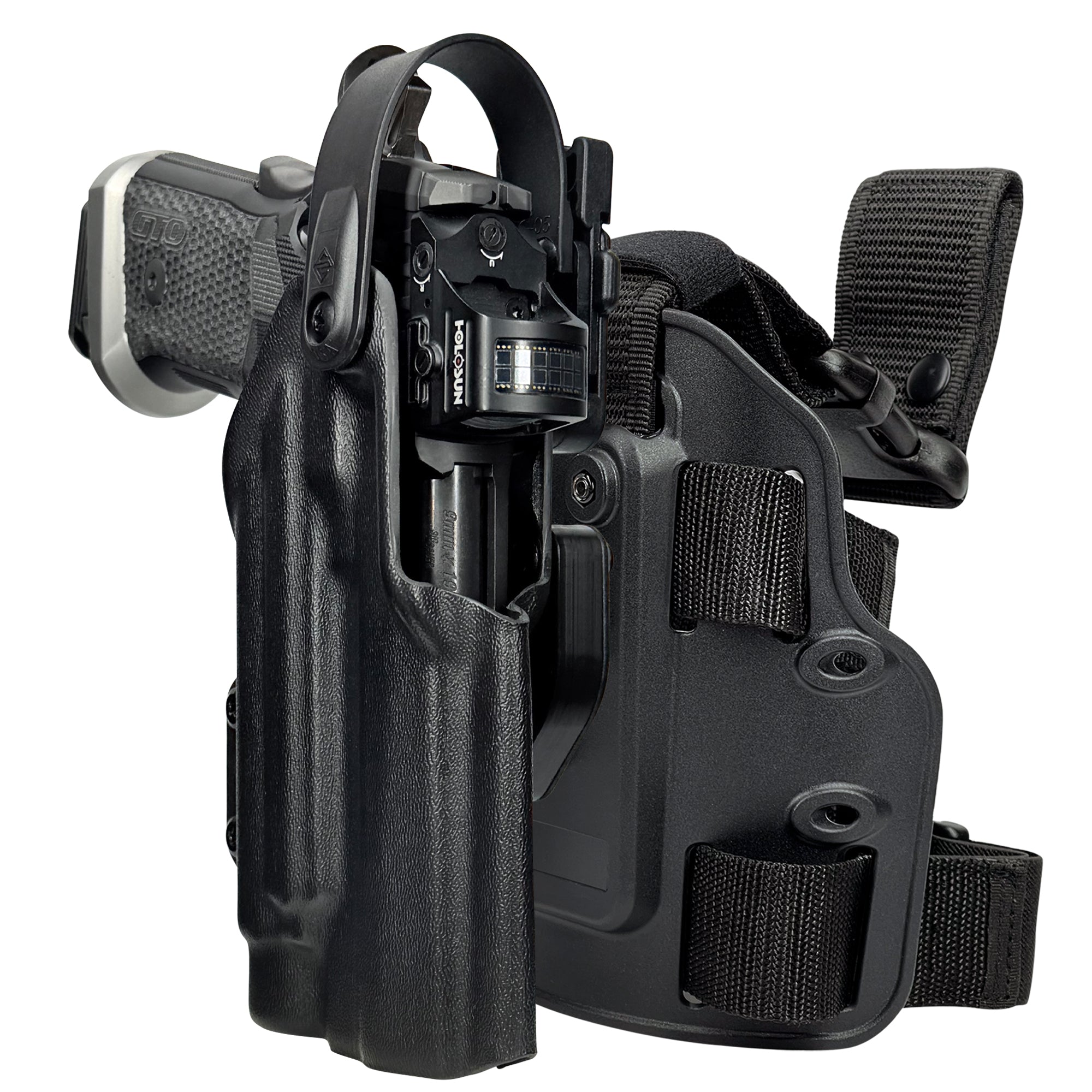 Sig Sauer P211 GTO w/ Streamlight TLR-1 HLX Level II Duty Drop & Offset Holster