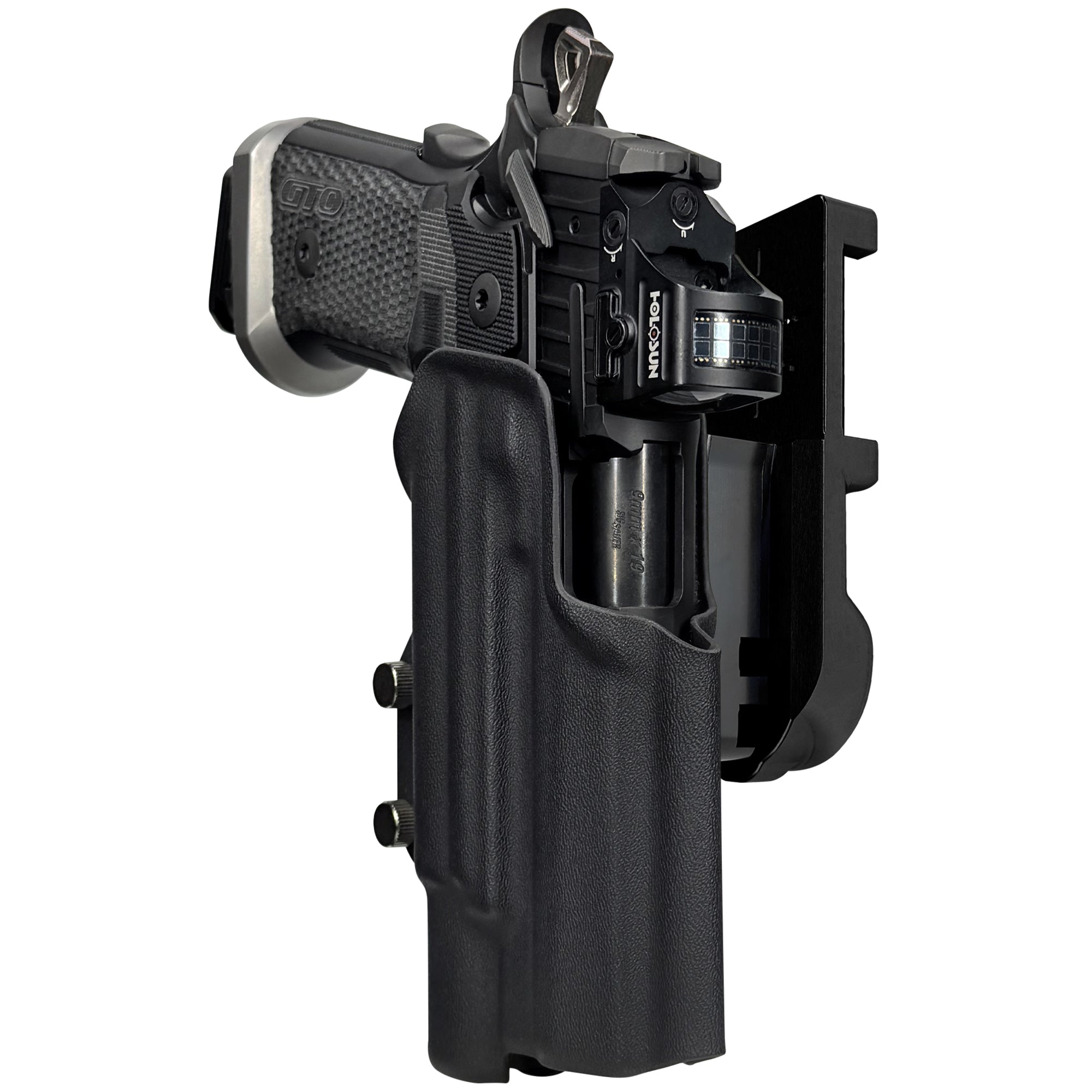 Sig P211 X300UA IPSC/USPA Quick Mount Holster with Black Belt Attachment, Black Holster Shell