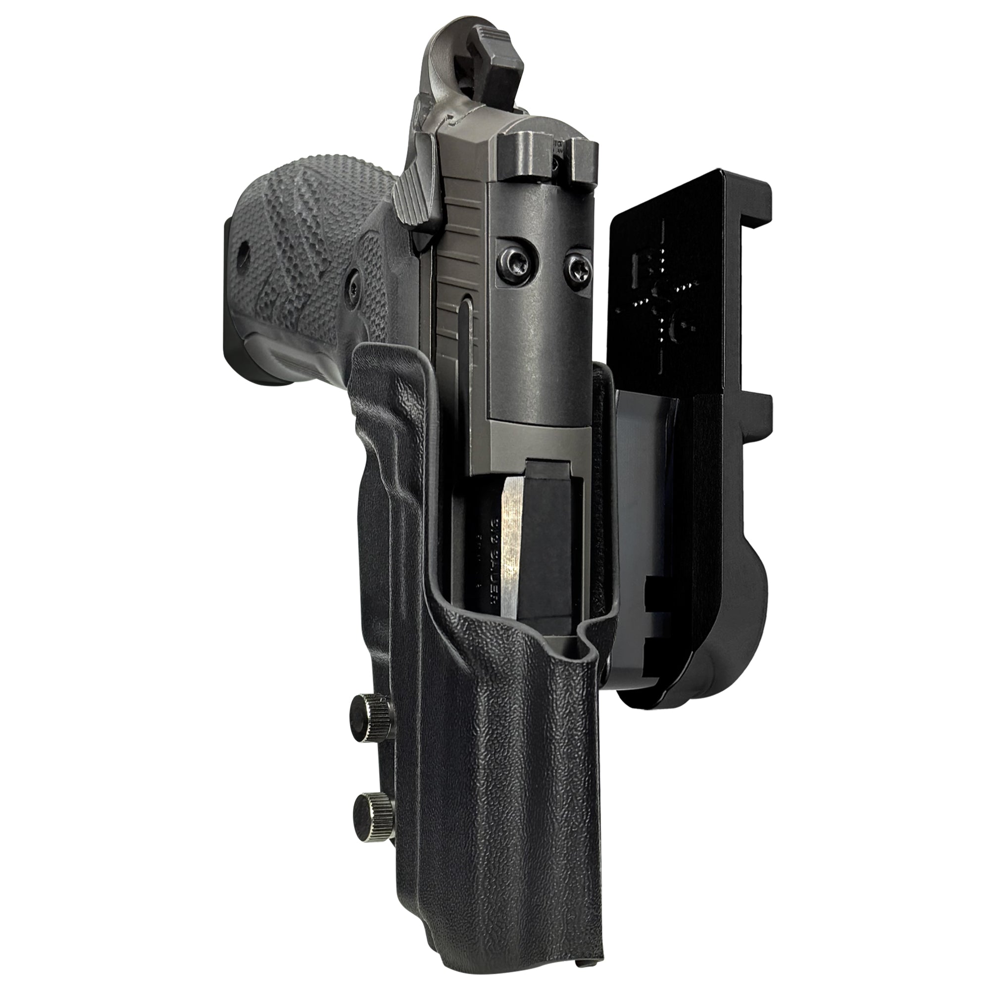 Sig P226 XCarry Legion IPSC/USPA Quick Mount Holster with Black Belt Attachment, Black Holster Shell