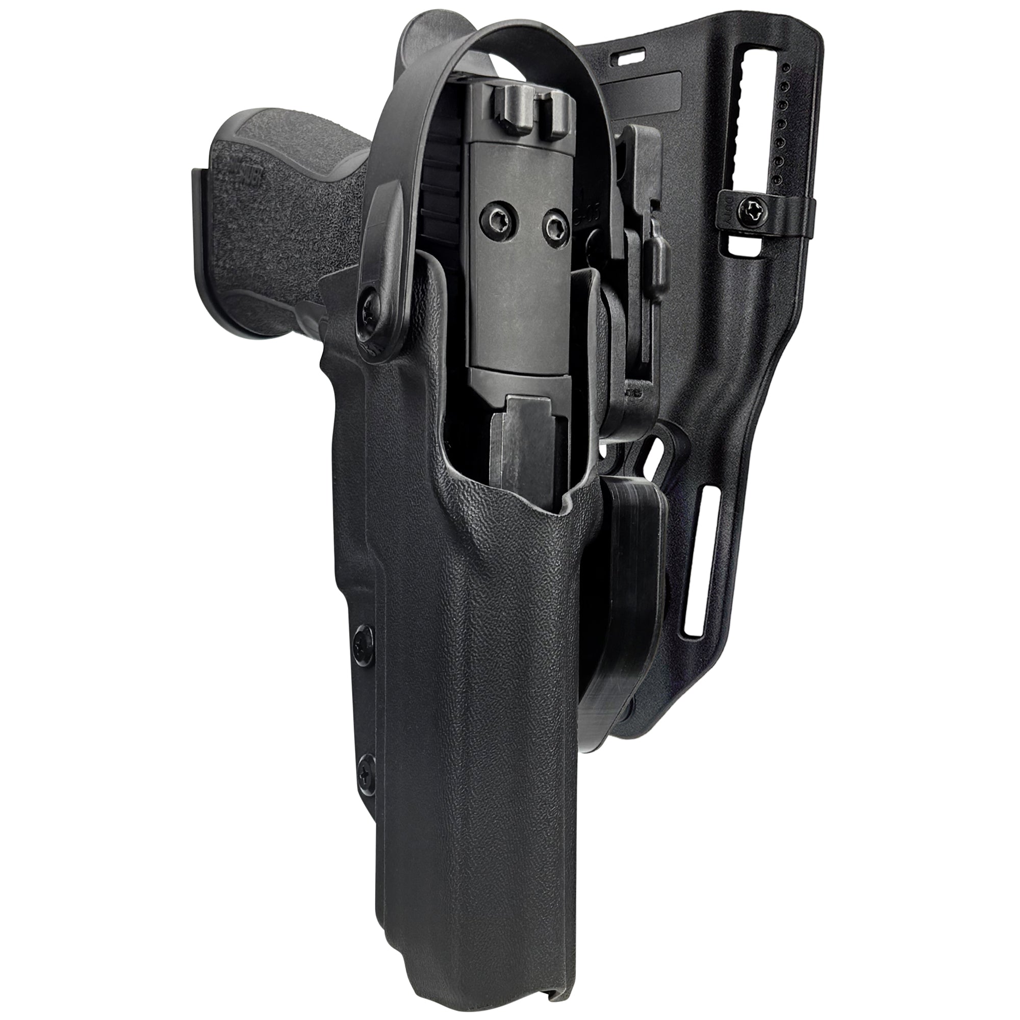 Level II Duty Drop and Offset Holster for Sig P320 XTEN in Black