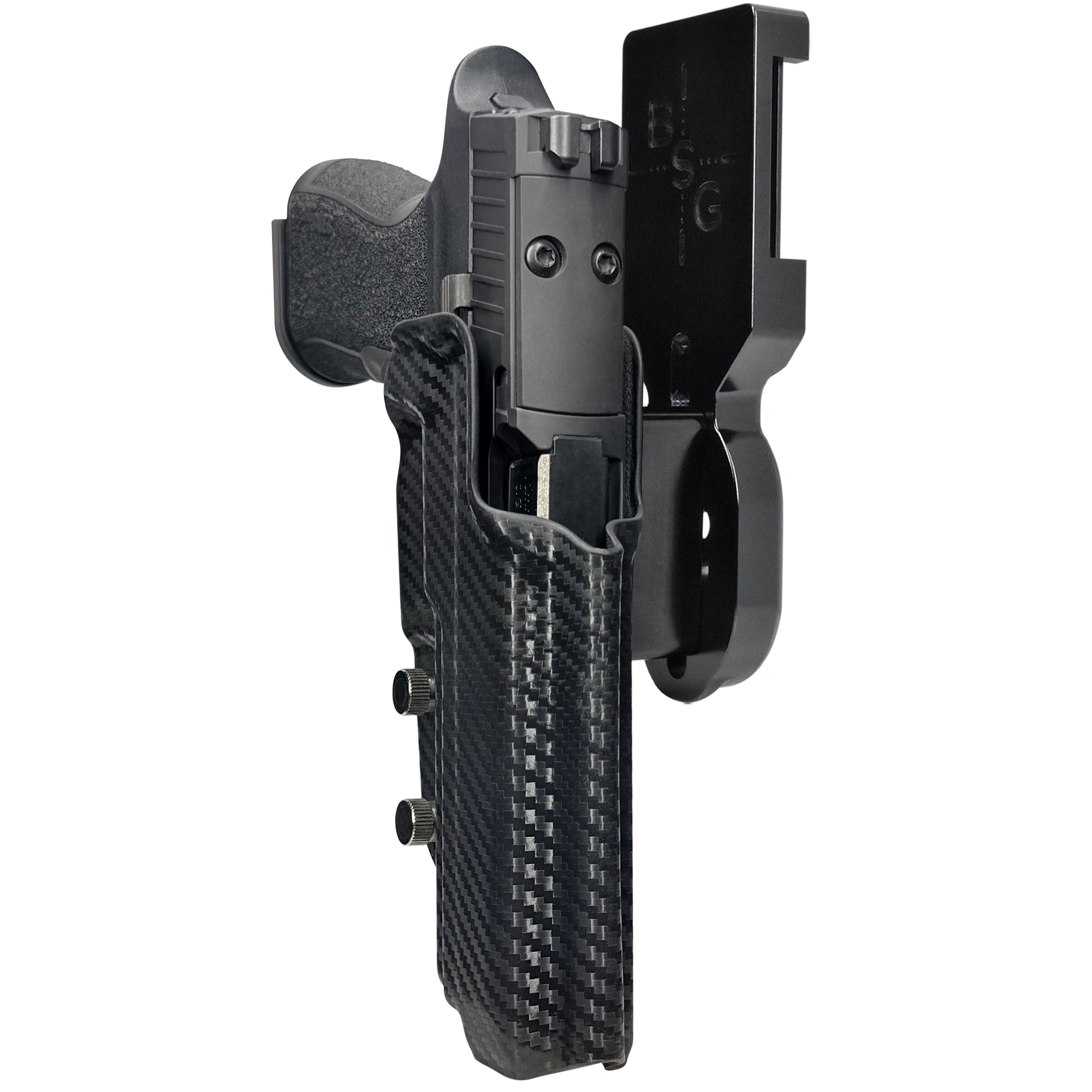 Sig P320 XTEN Pro Heavy Duty Competition Holster in Black / Carbon Fiber