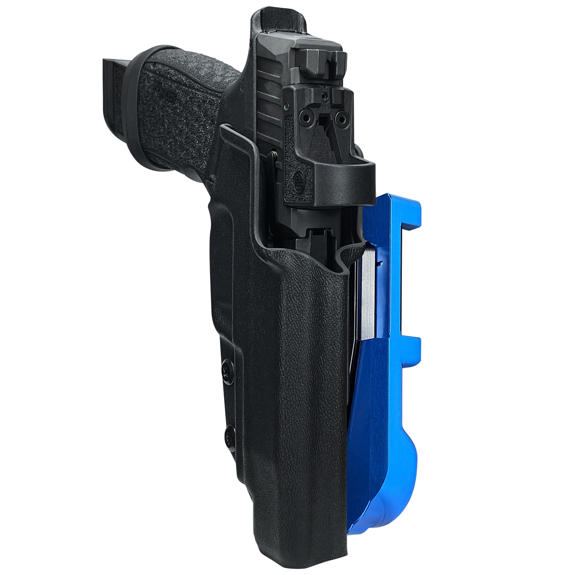 Sig P365 Fuse Align Tactical IDPA Quick Mount Holster with Blue Belt Attachment, Black Holster Shell