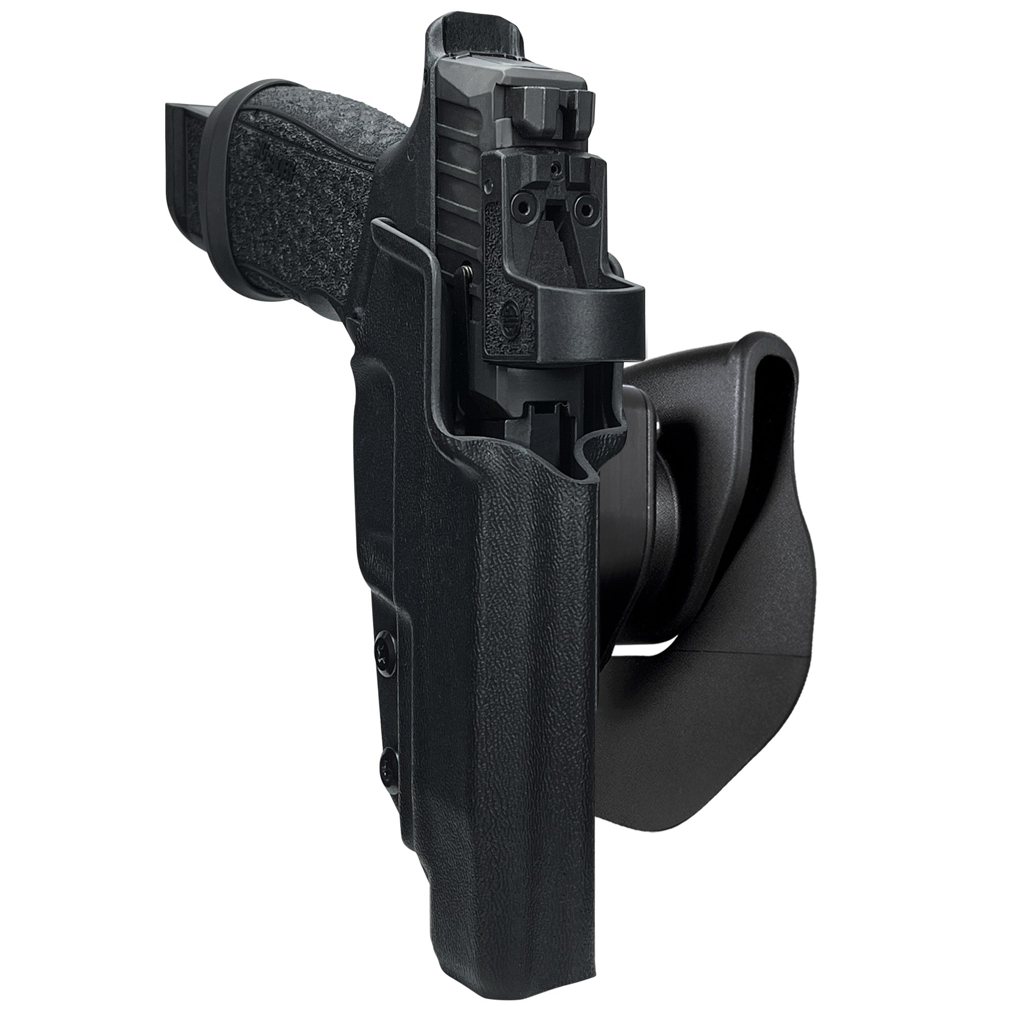 Sig P365 Fuse w/ Thumb Rest OWB Quick Release Paddle Holster in Black