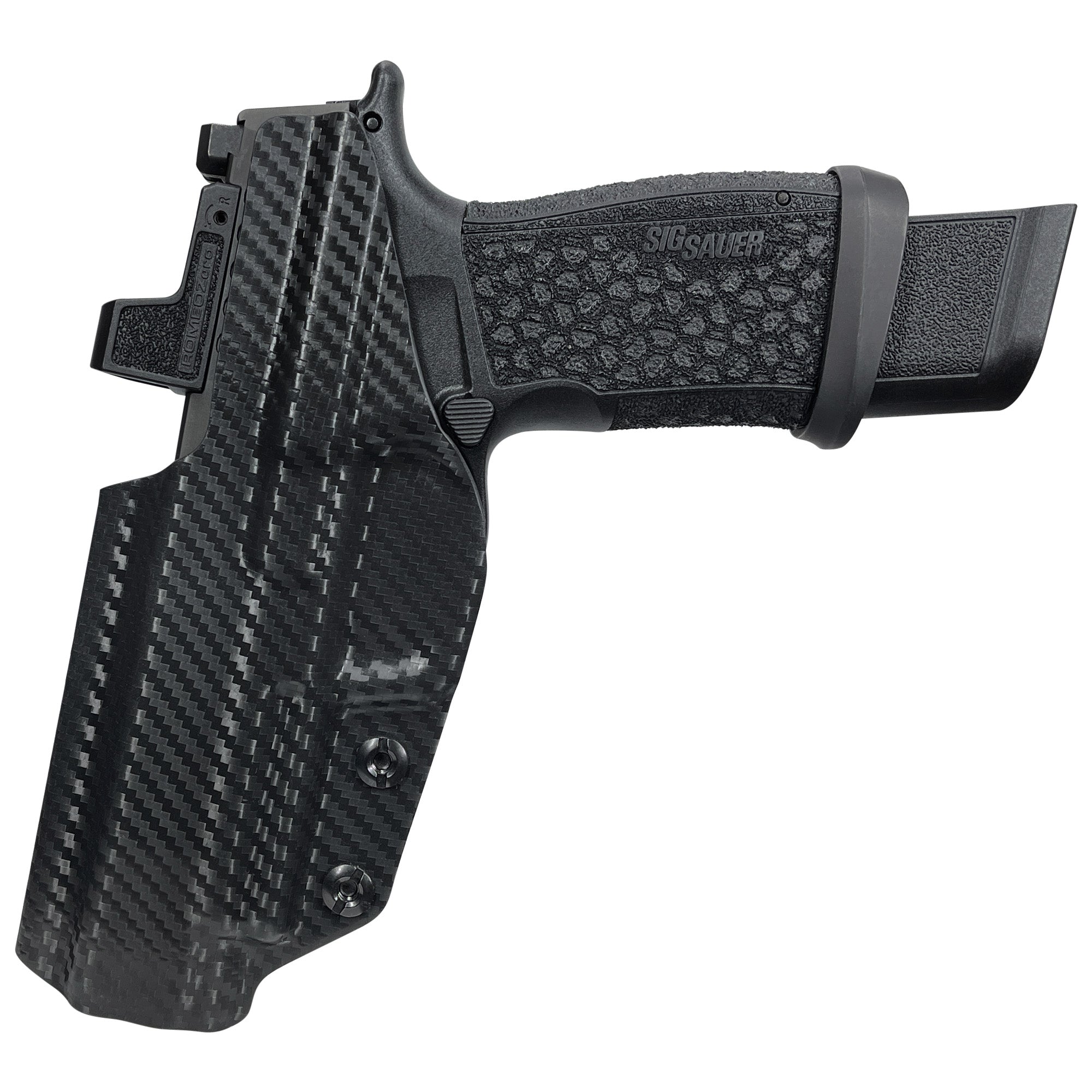 Sig Sauer P365-FUSE OWB IWB Sweat Guard Holster in Carbon Fiber - Rear