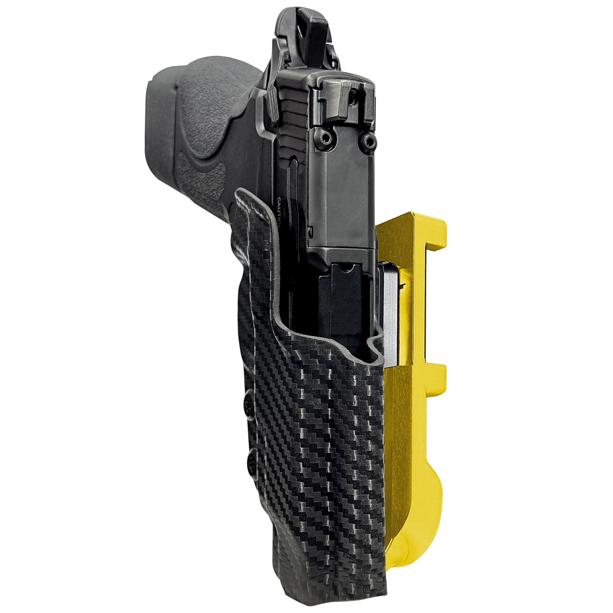 S&W CSX E-Series 3.6'' IDPA Quick Mount Holster with 24K Gold Belt Attachment, Carbon Fiber Holster Shell