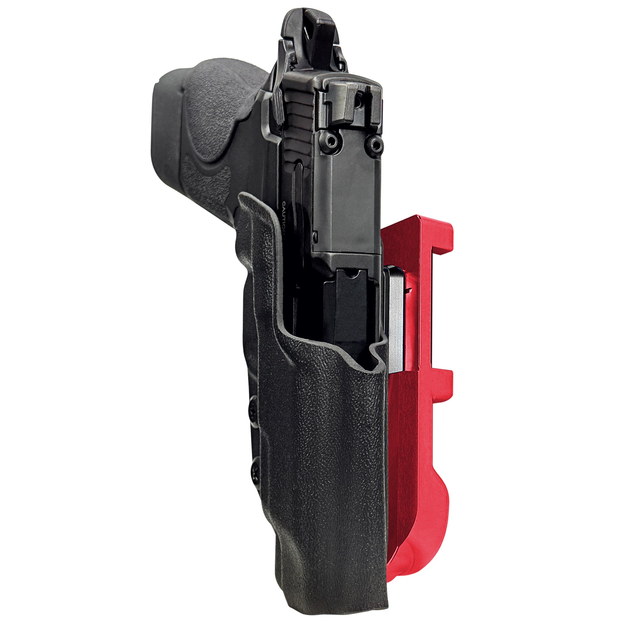 S&W CSX E-Series 3.6'' IDPA Quick Mount Holster with Red Belt Attachment, Black Holster Shell