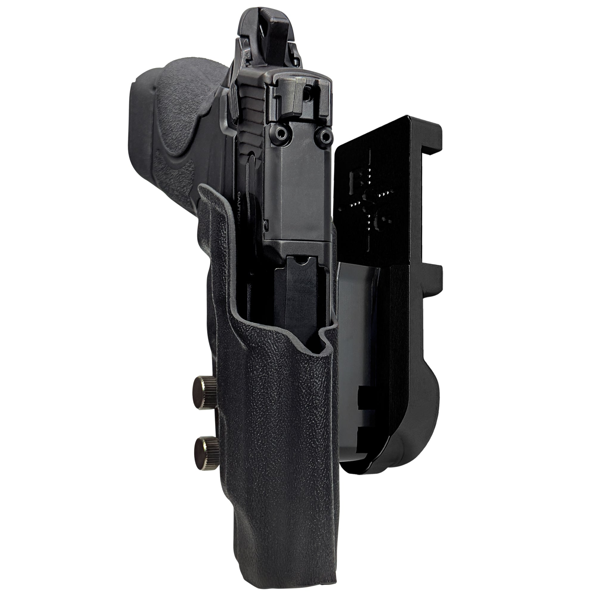 S&W CSX E-Series 3.6'' IPSC/USPA Quick Mount Holster with Black Belt Attachment, Black Holster Shell