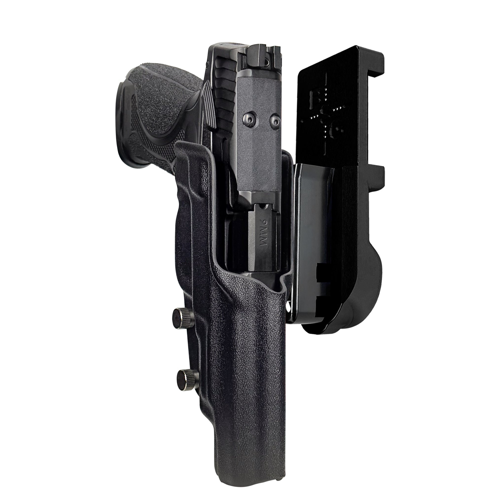 S&W M&P9 M2.0 Metal HD IPSC/USPA Quick Mount Holster with Black Belt Attachment, Black Holster Shell