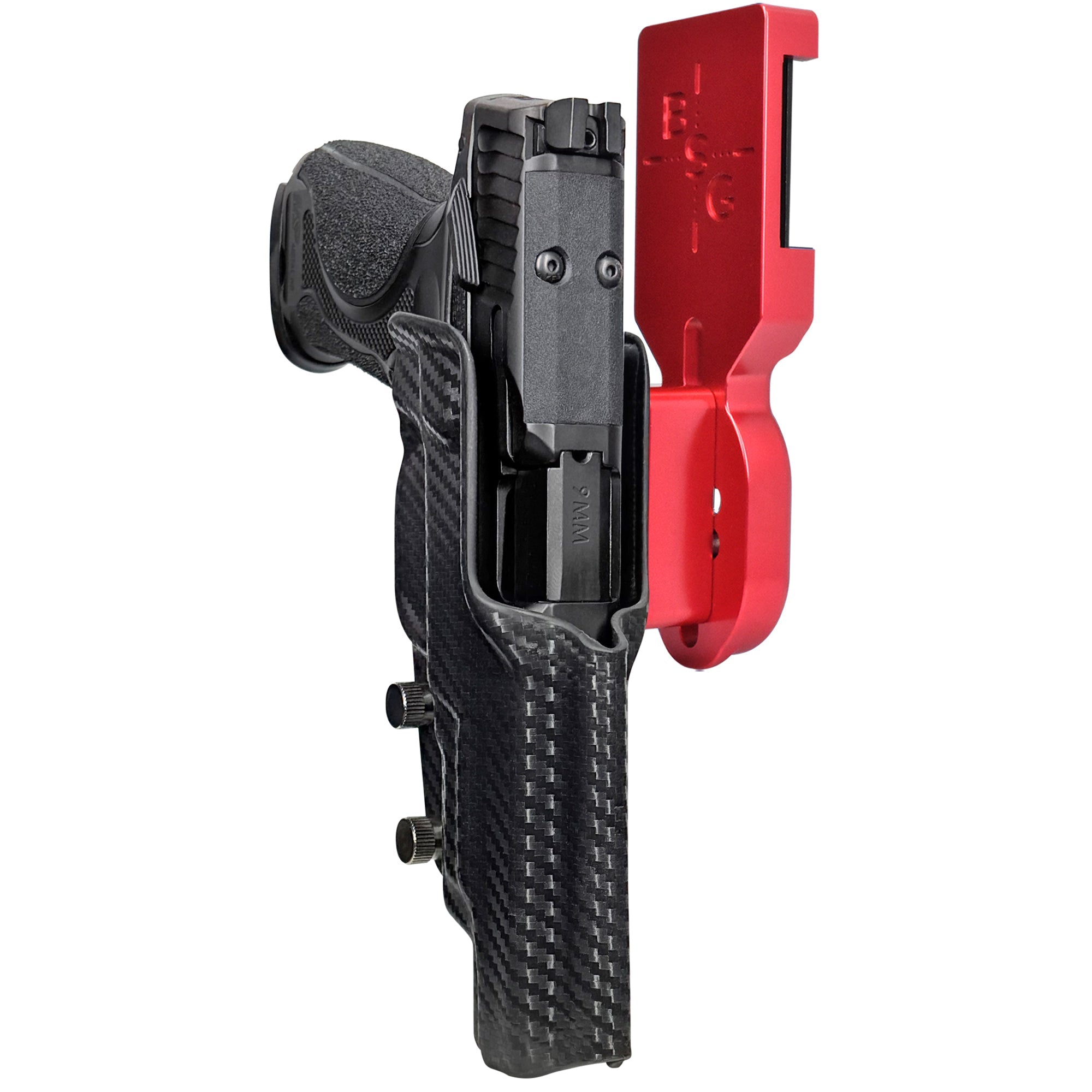 S&W M&P9 M2.0 Metal HD Pro Heavy Duty Competition Holster in Red / Carbon Fiber