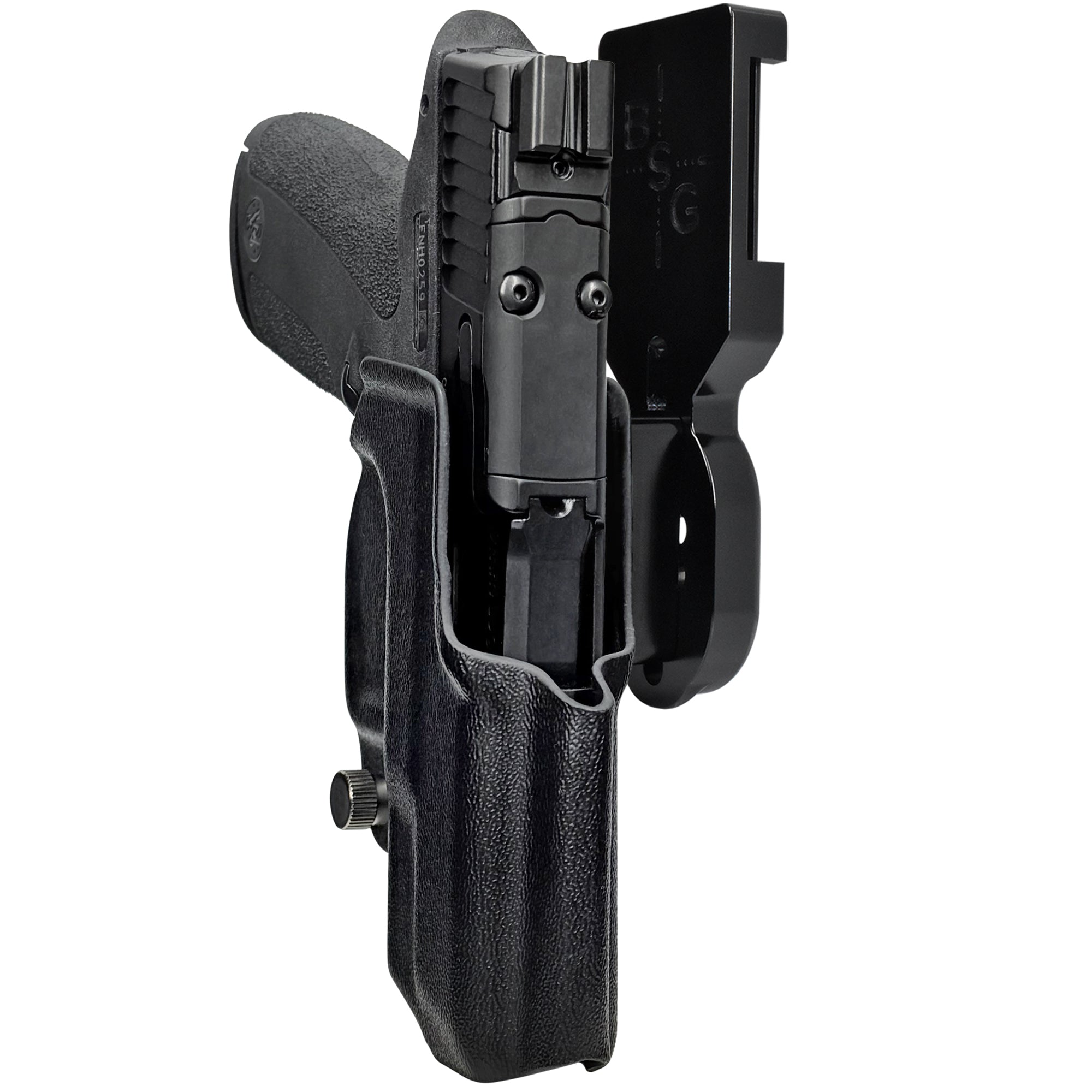 S&W M&P Shield X Pro Heavy Duty Competition Holster in Black / Black