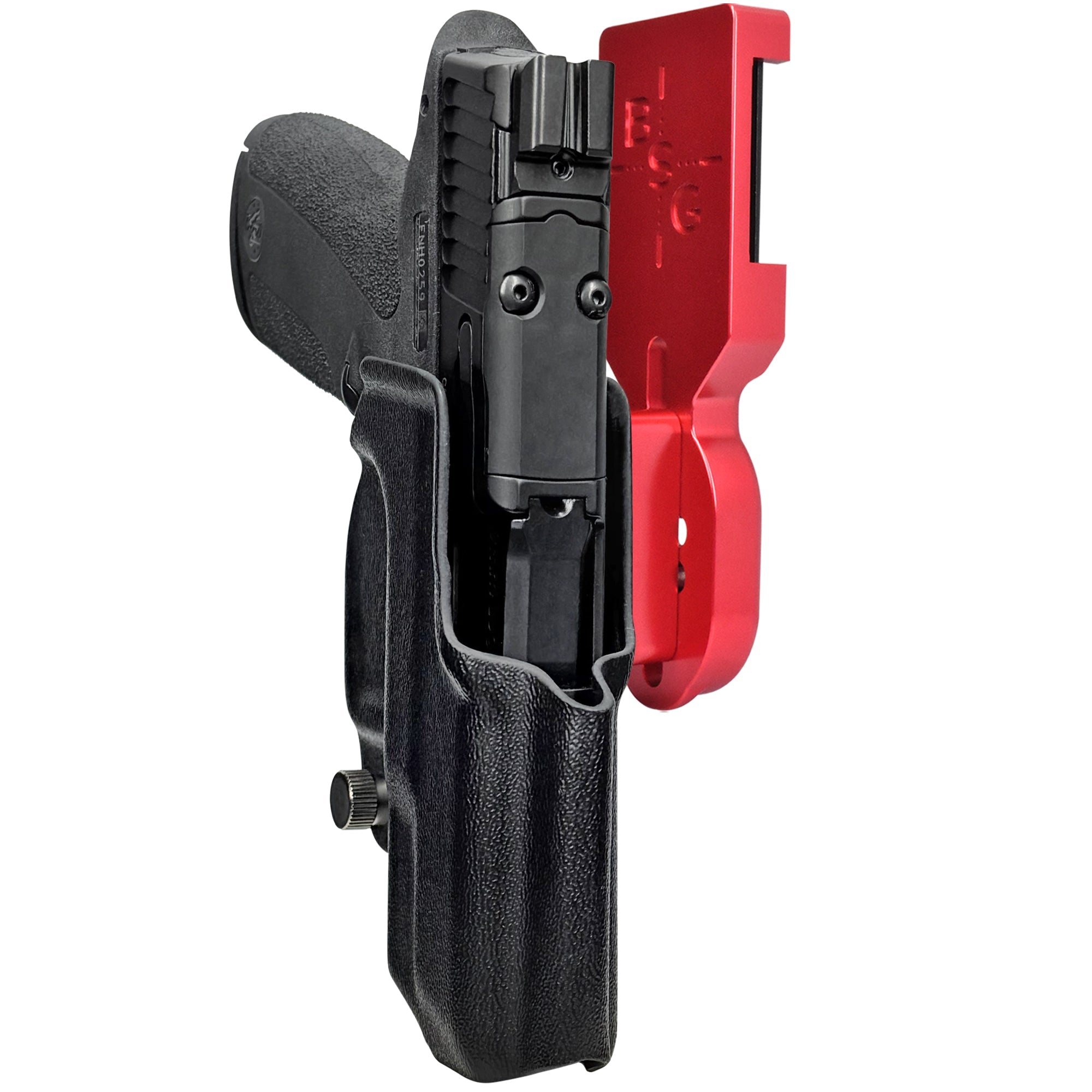 S&W M&P Shield X Pro Heavy Duty Competition Holster in Red / Black