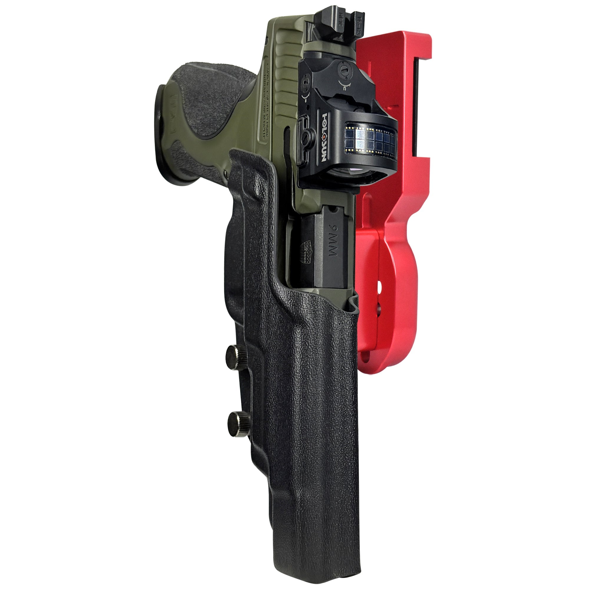 S&W MP9 Spec Series Pro Heavy Duty Competition Holster in Red / Black