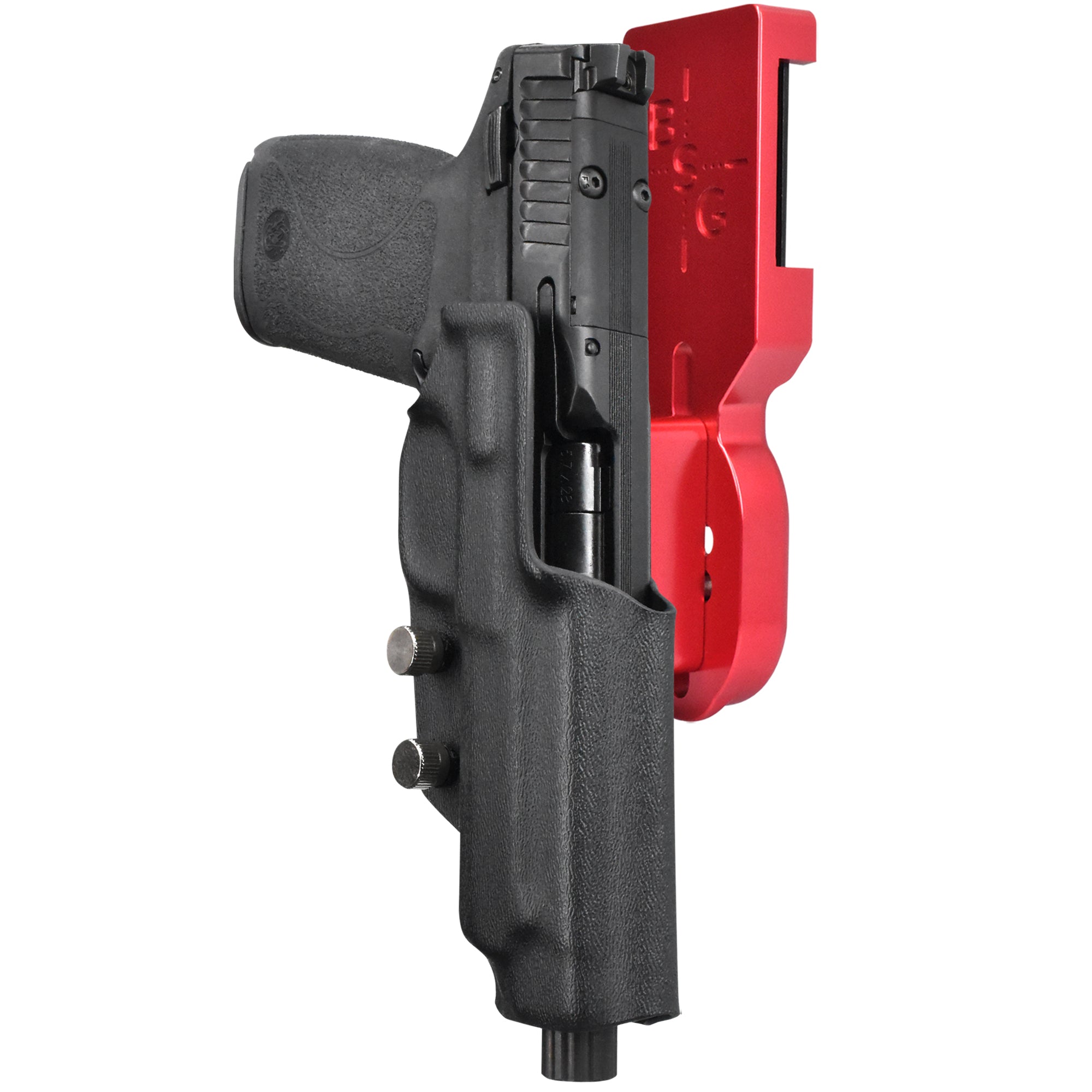 Smith and Wesson M&P 5.7 Pro Heavy Duty Competition Holster in Red / Black