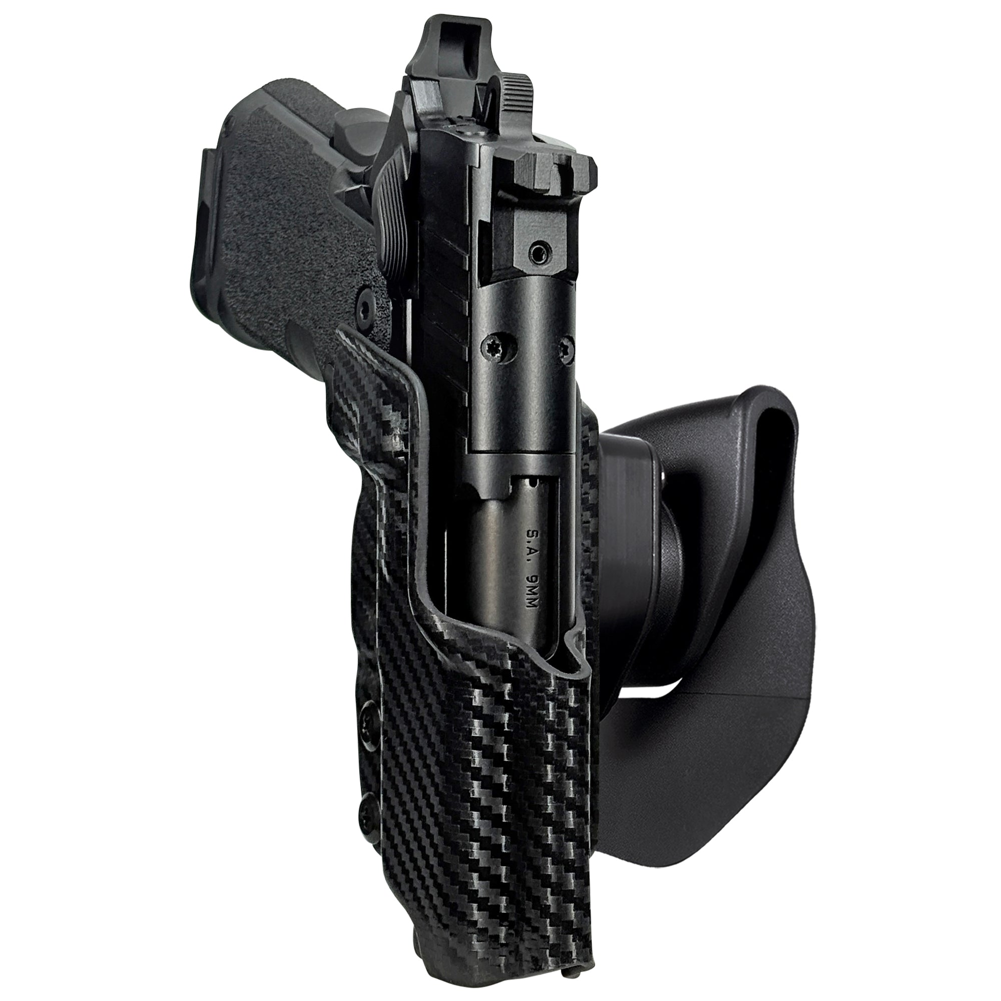 Springfield Prodigy 3.5'' OWB Quick Release Paddle Holster in Carbon Fiber
