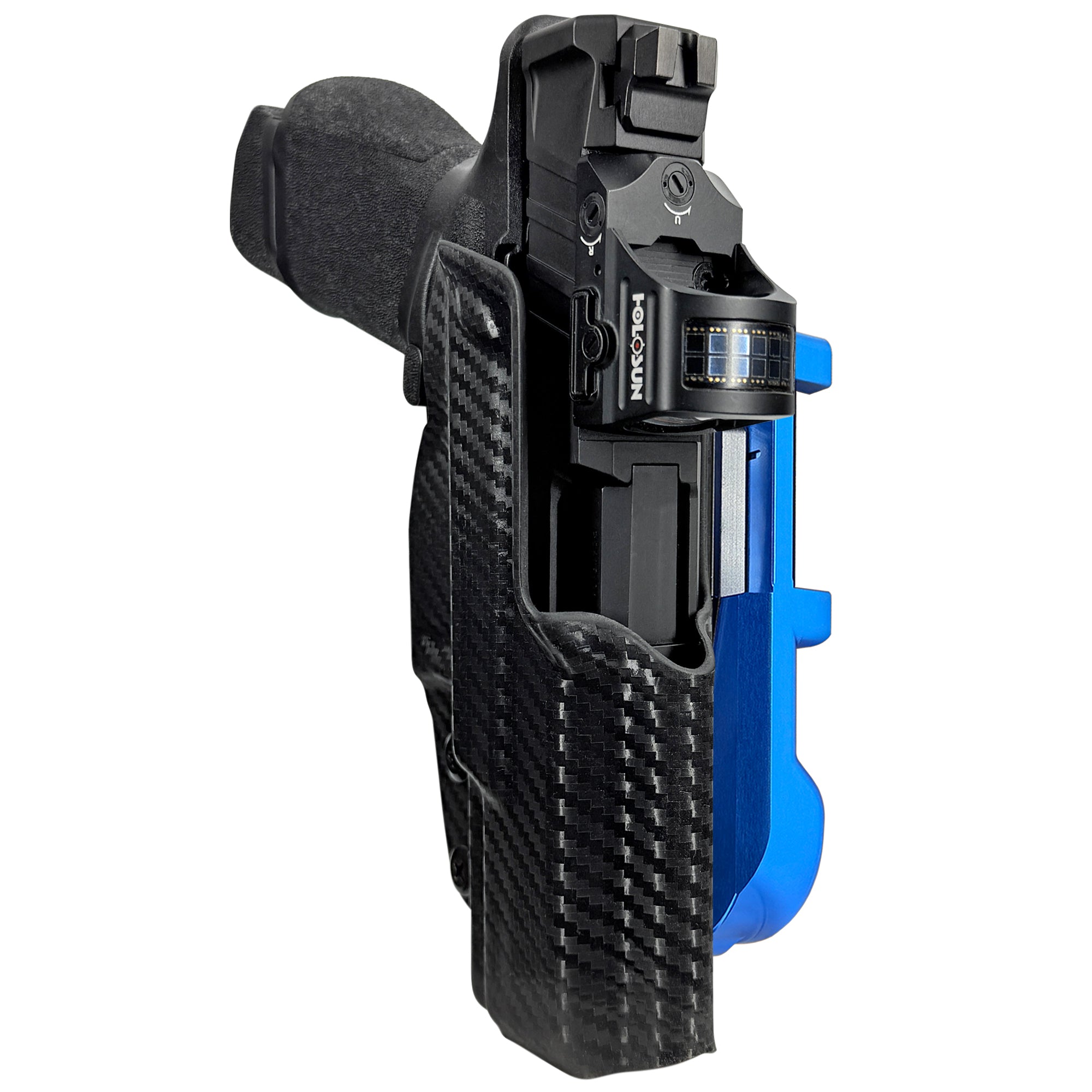 Springfield Echelon 4.0C IDPA Quick Mount Holster with Blue Belt Attachment, Carbon Fiber Holster Shell