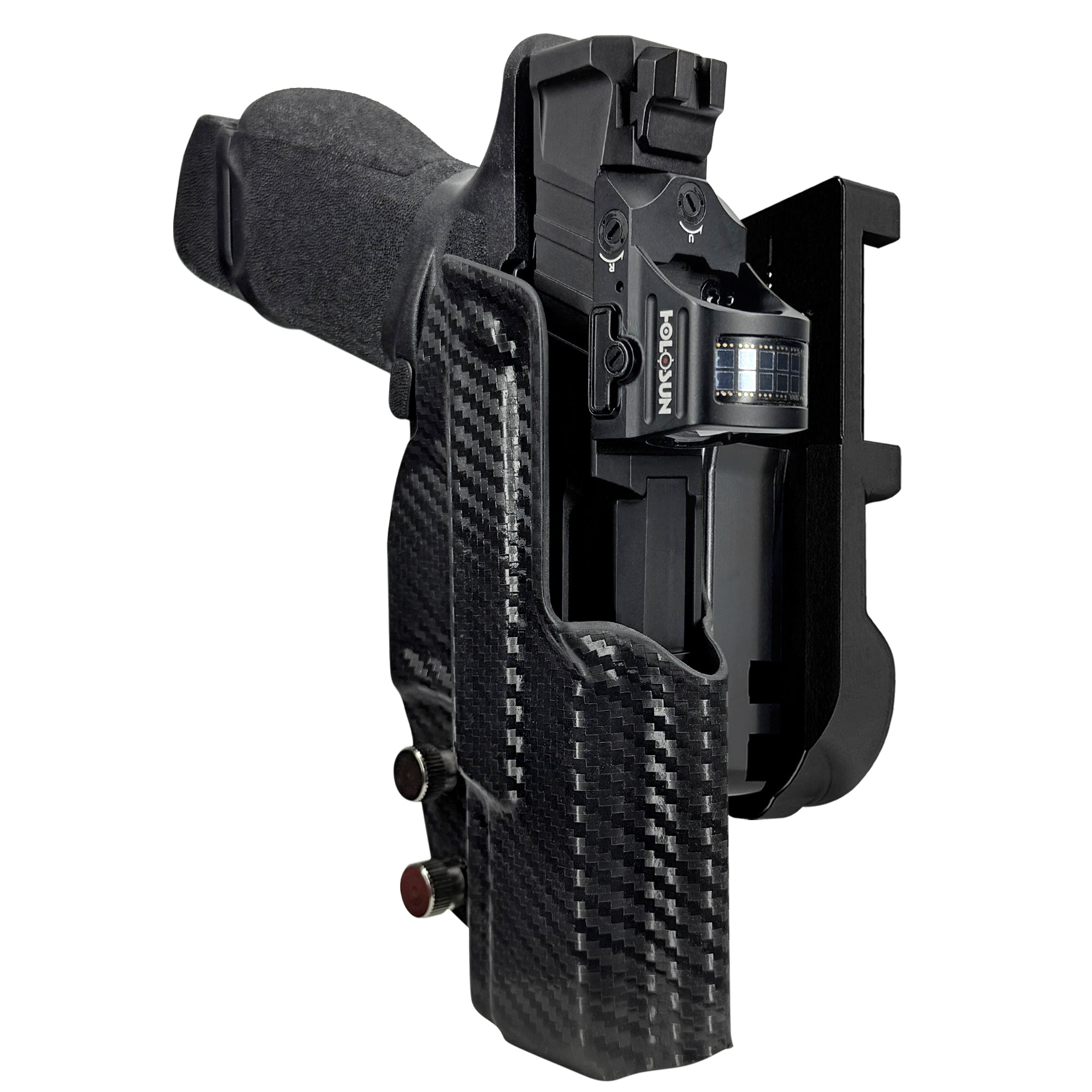 Springfield Echelon 4.0C IPSC/USPA Quick Mount Holster with Black Belt Attachment, Carbon Fiber Holster Shell