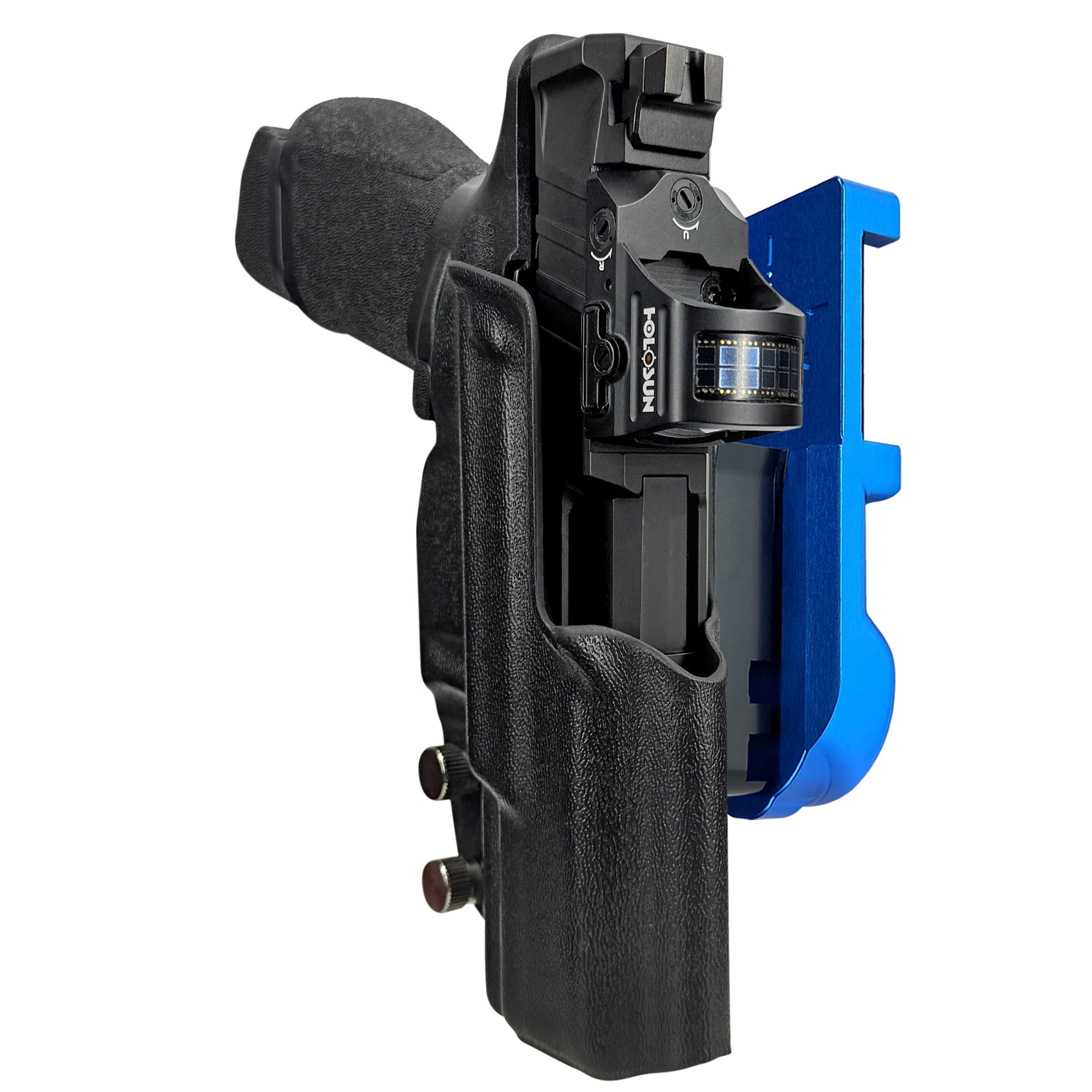 Springfield Echelon 4.0C IPSC/USPA Quick Mount Holster with Blue Belt Attachment, Black Holster Shell