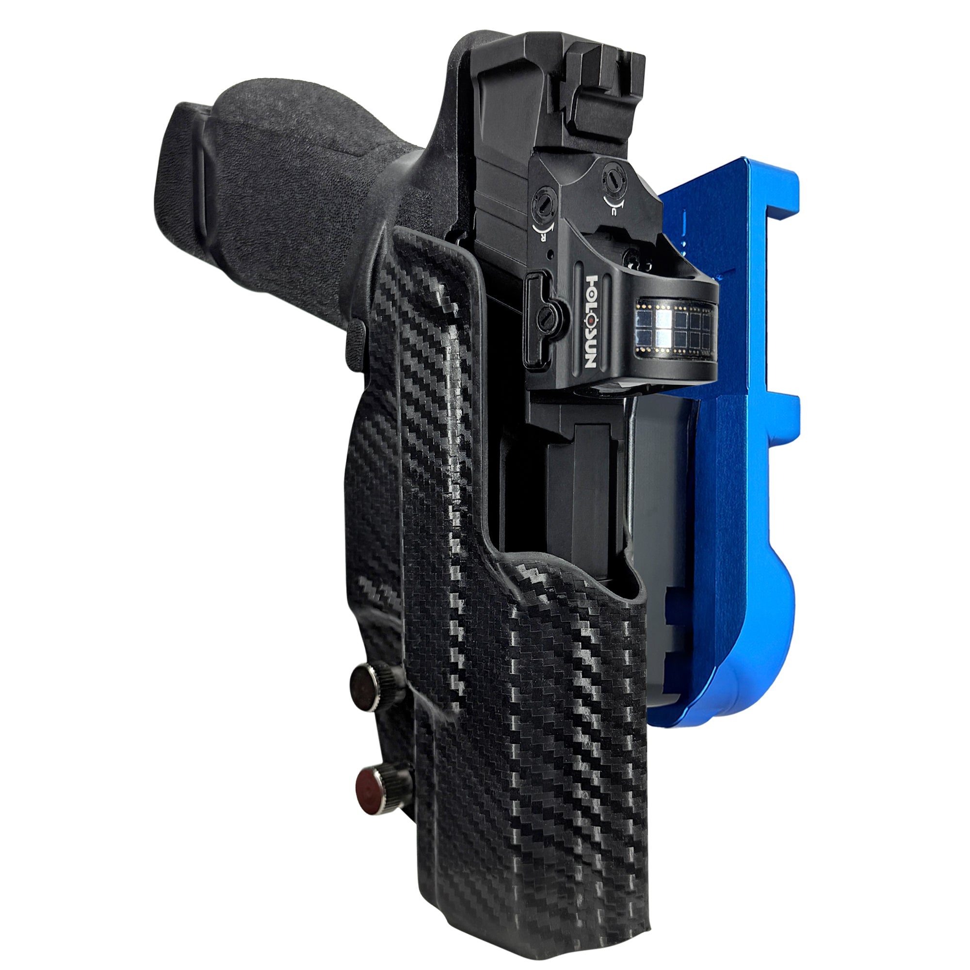 Springfield Echelon 4.0C IPSC/USPA Quick Mount Holster with Blue Belt Attachment, Carbon Fiber Holster Shell