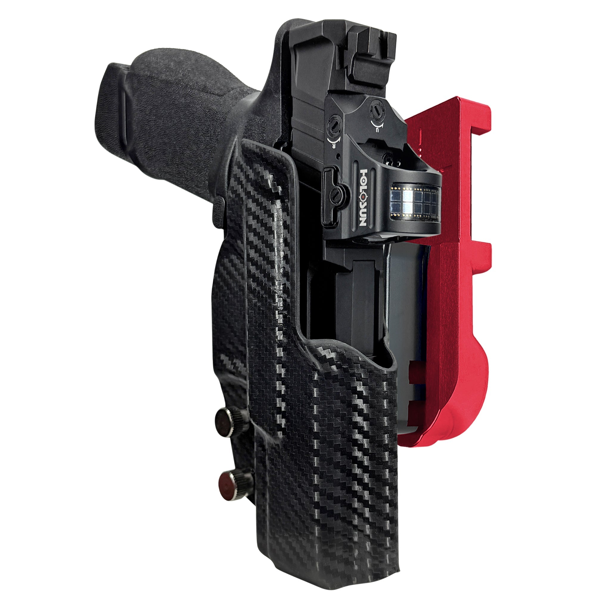 Springfield Echelon 4.0C IPSC/USPA Quick Mount Holster with 24K Gold Belt Attachment, Carbon Fiber Holster Shell