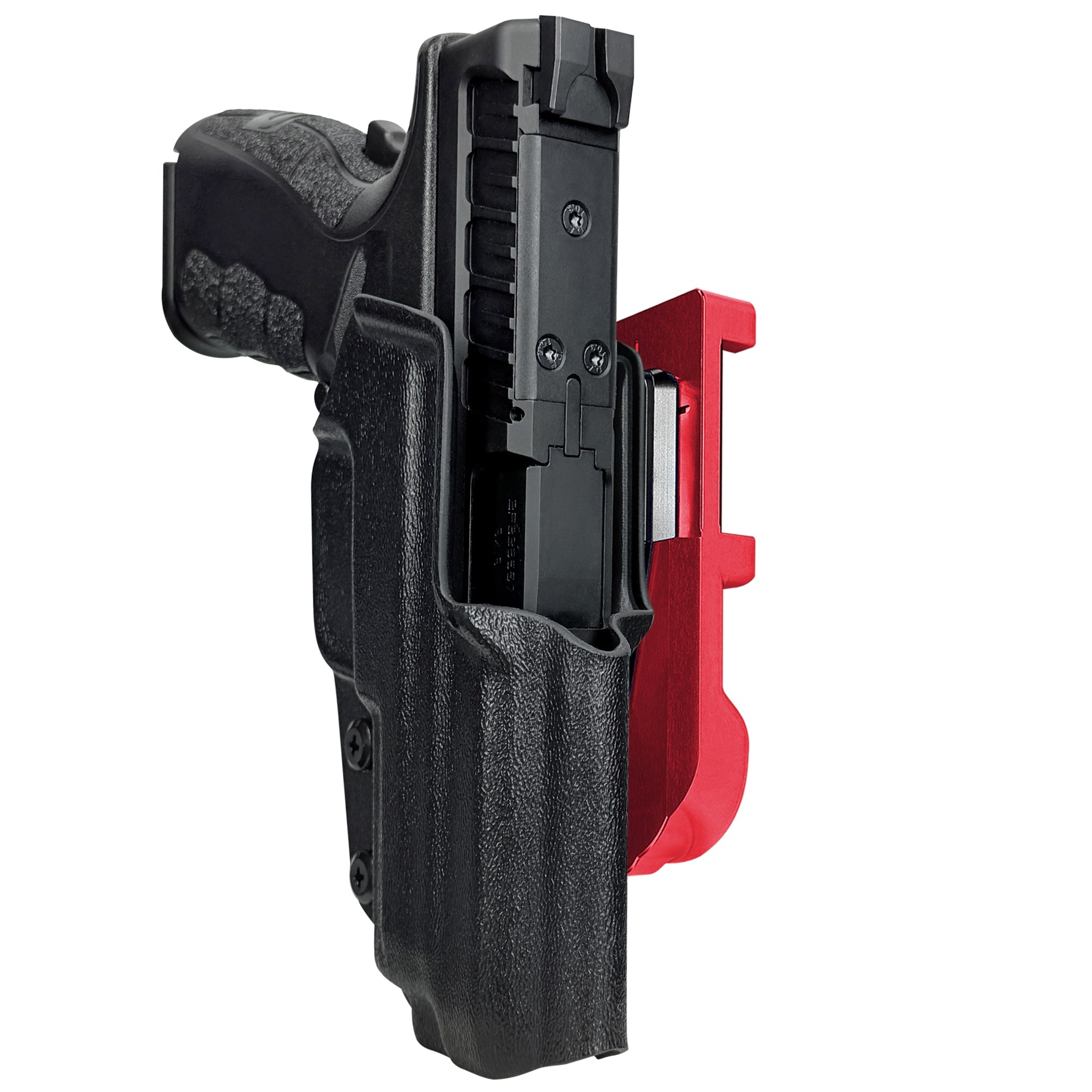 Springfield XD MOD.3 IDPA Quick Mount Holster with Red Belt Attachment, Black Holster Shell