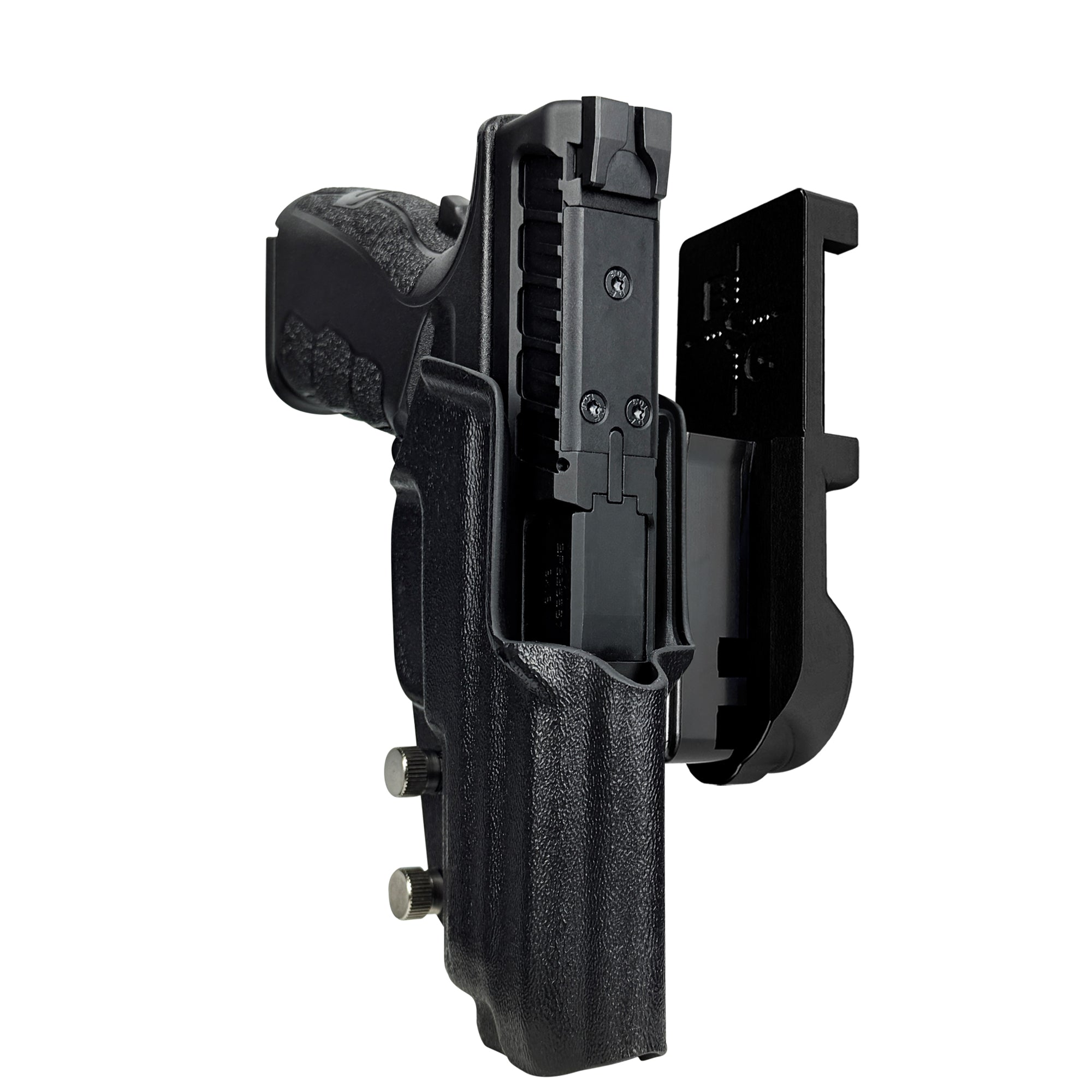 Springfield XD MOD.3 IPSC/USPA Quick Mount Holster with Black Belt Attachment, Black Holster Shell