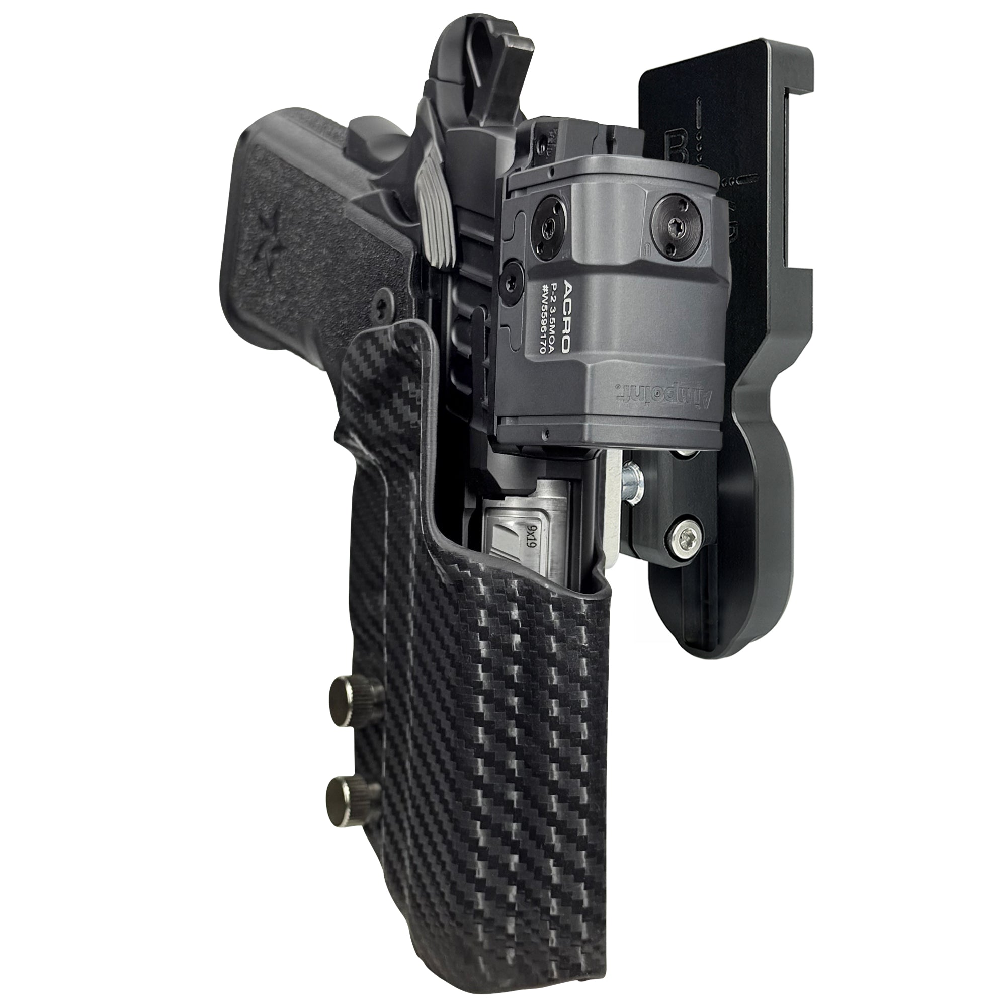 Staccato CS 2024 Pro Ball Joint Competition Holster in Carbon Fiber