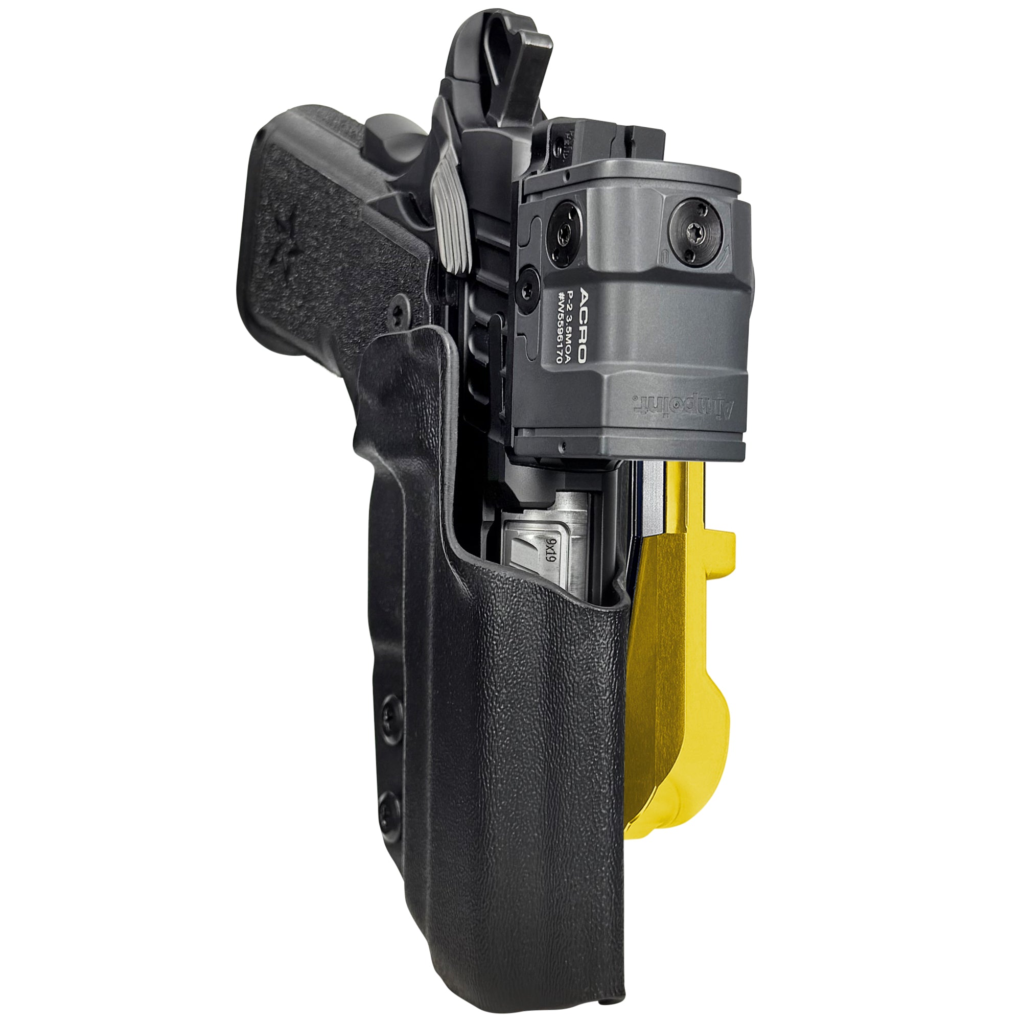Staccato CS 2024 IDPA Quick Mount Holster with 24K Gold Belt Attachment, Black Holster Shell