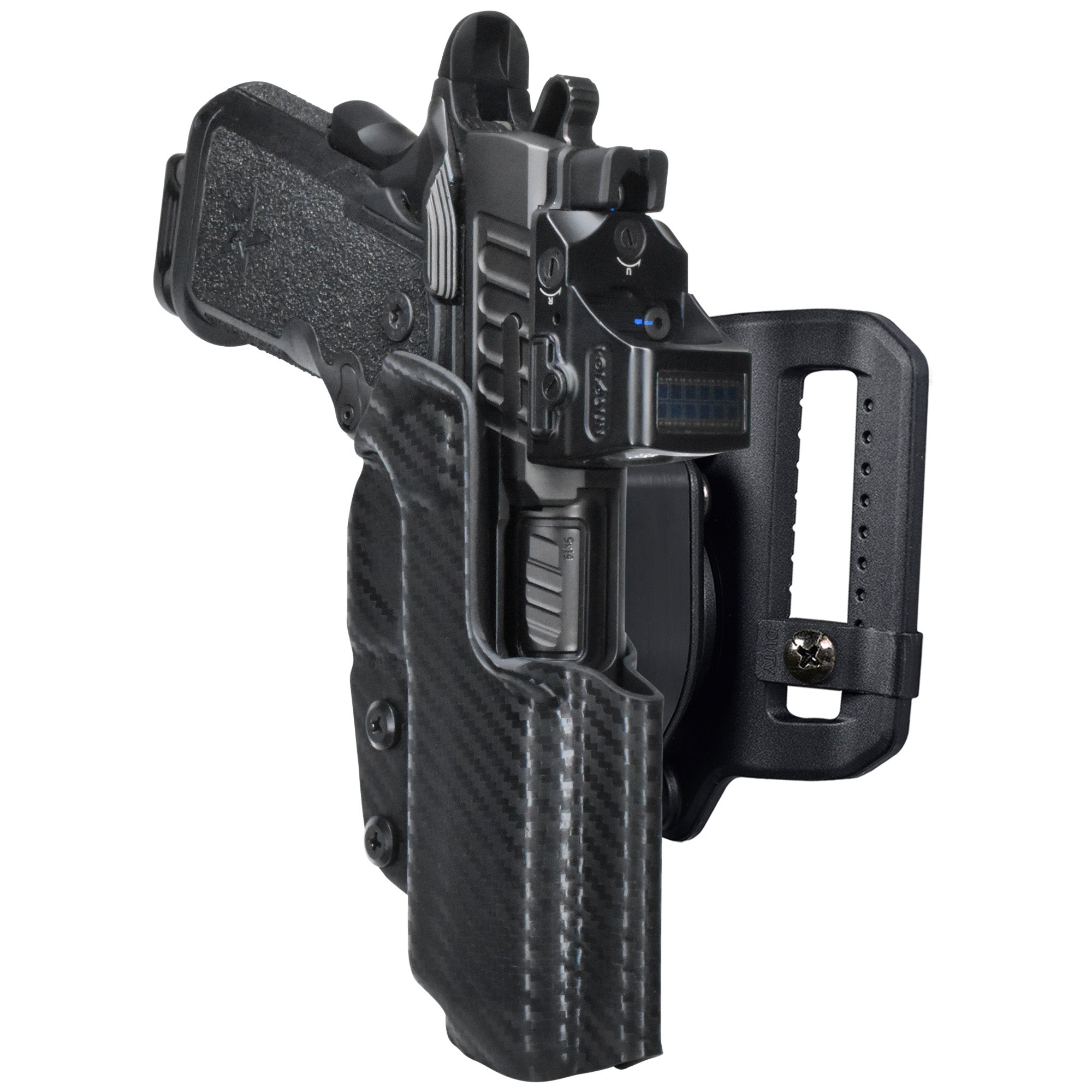 Staccato C Quick Release Belt Loop Holster in Carbon Fiber