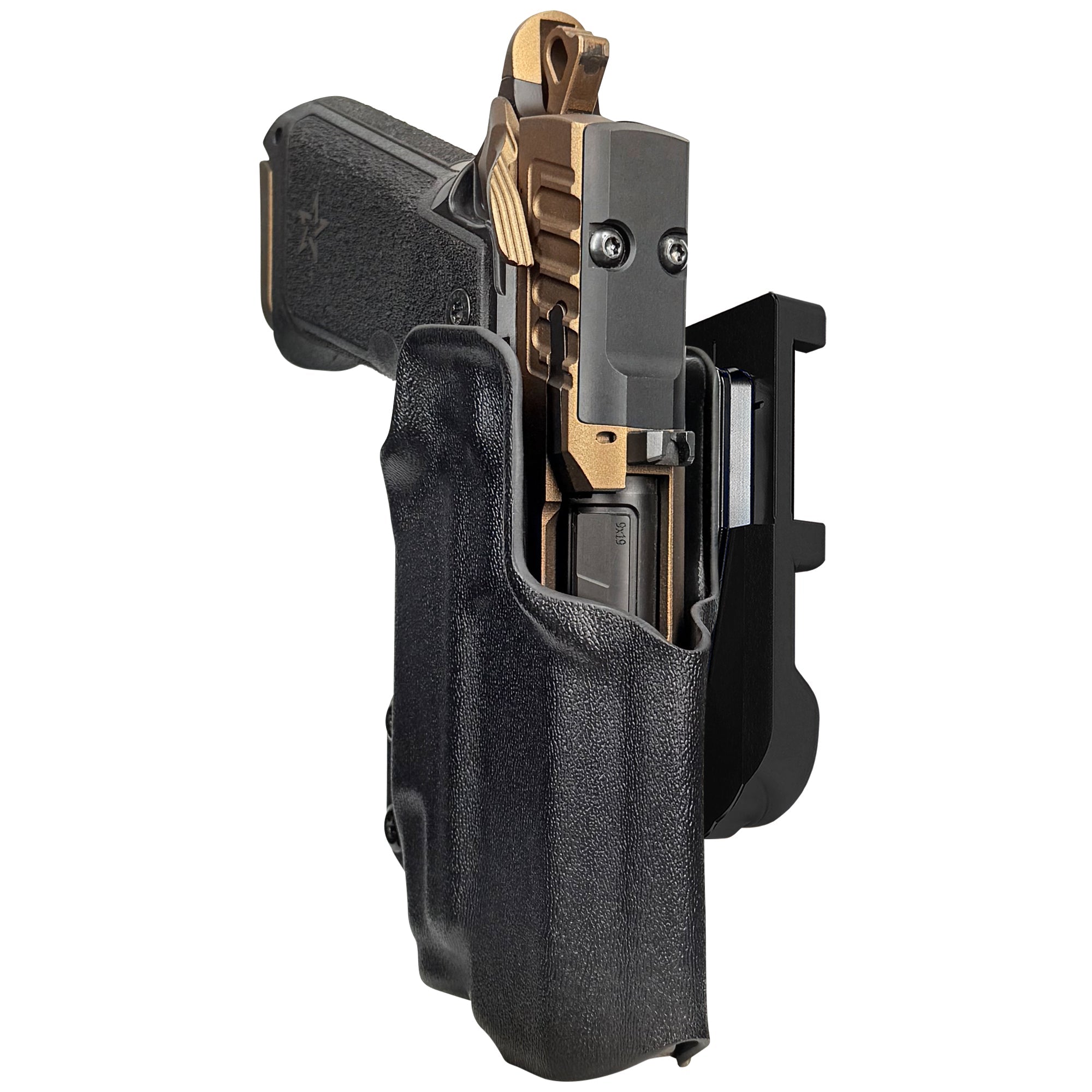 Staccato HD P4 TLR7-X IDPA Quick Mount Holster with Black Belt Attachment, Black Holster Shell