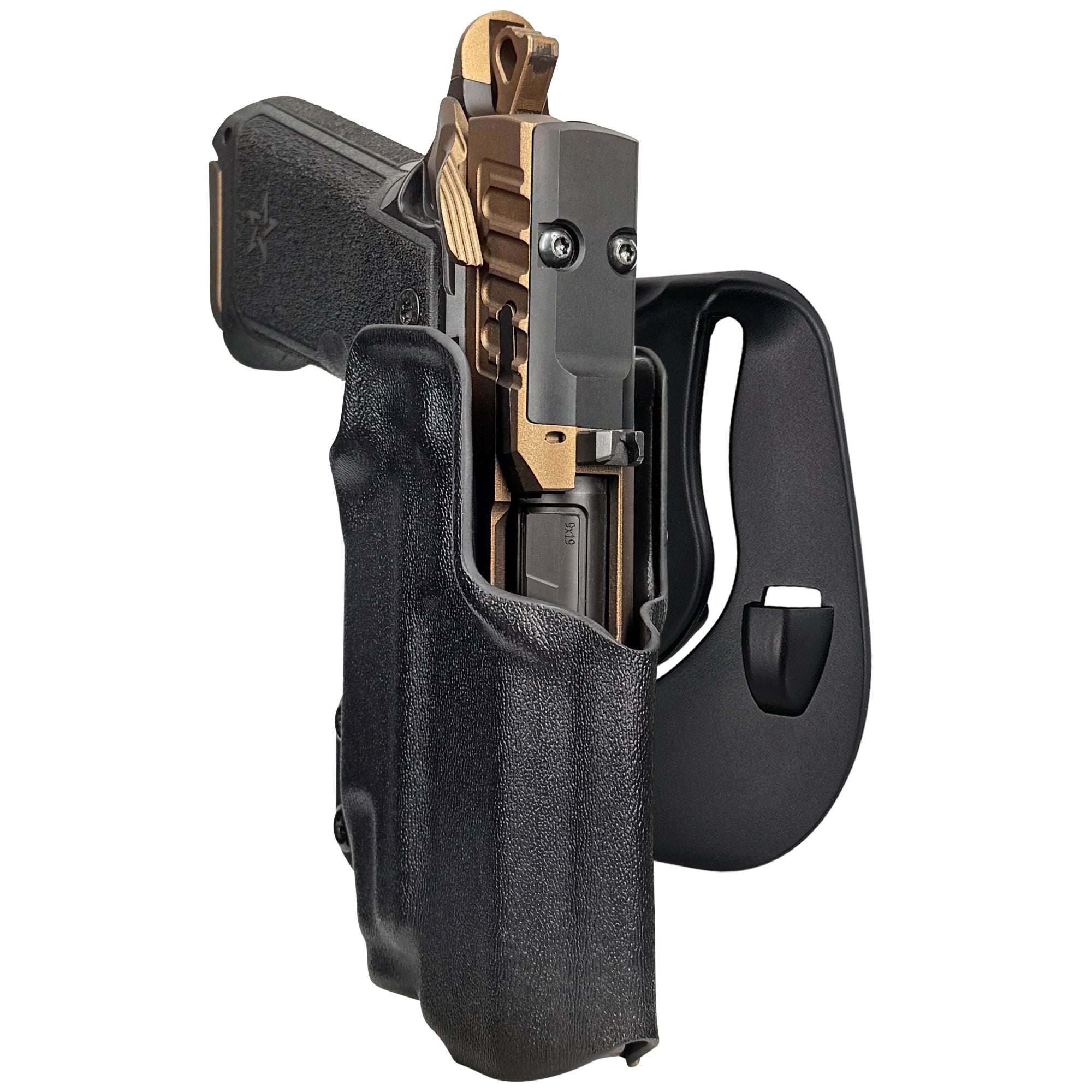 Staccato HD P4 TLR7X OWB Paddle Holster in Black