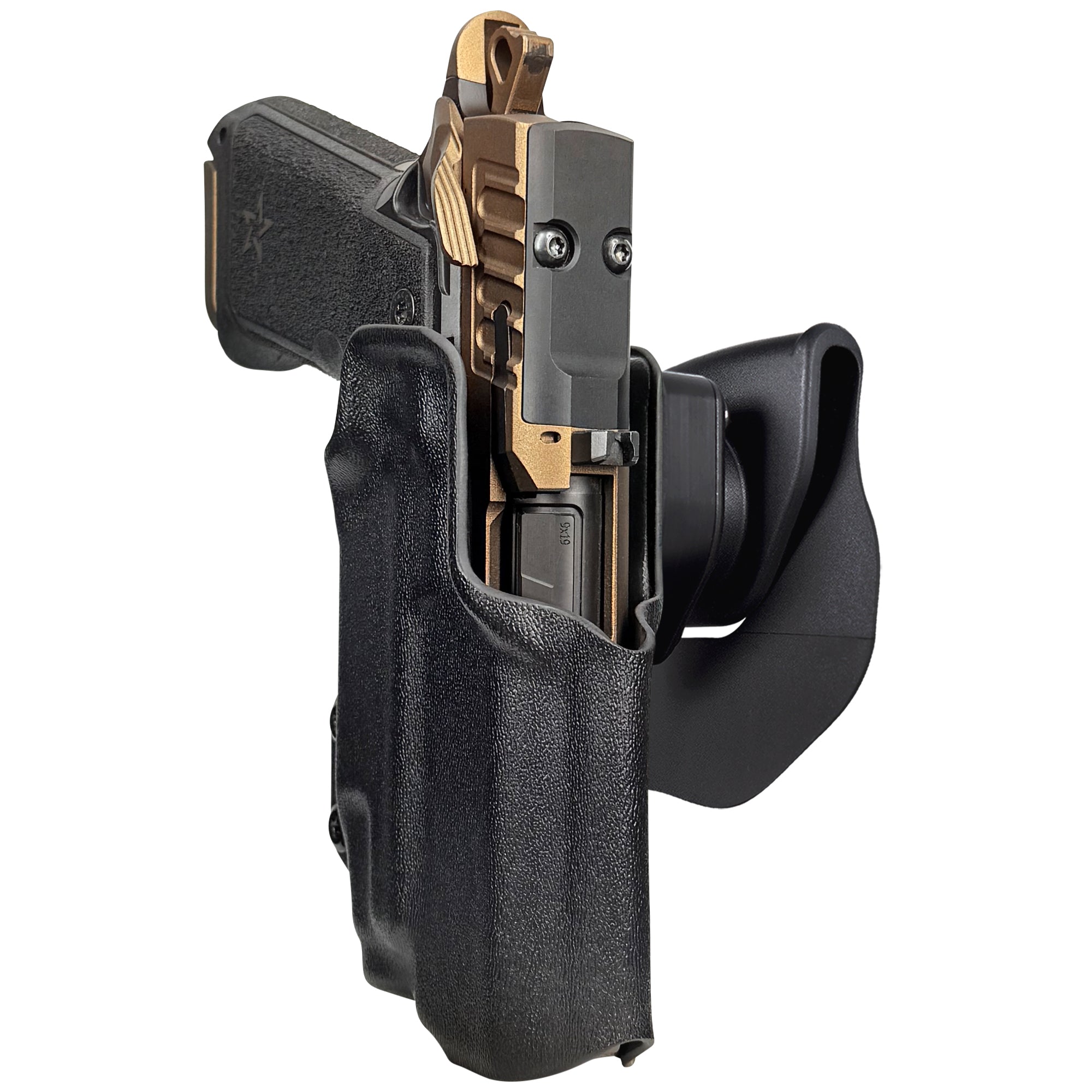 Staccato HD P4 TLR7X OWB Quick Release Paddle Holster in Black