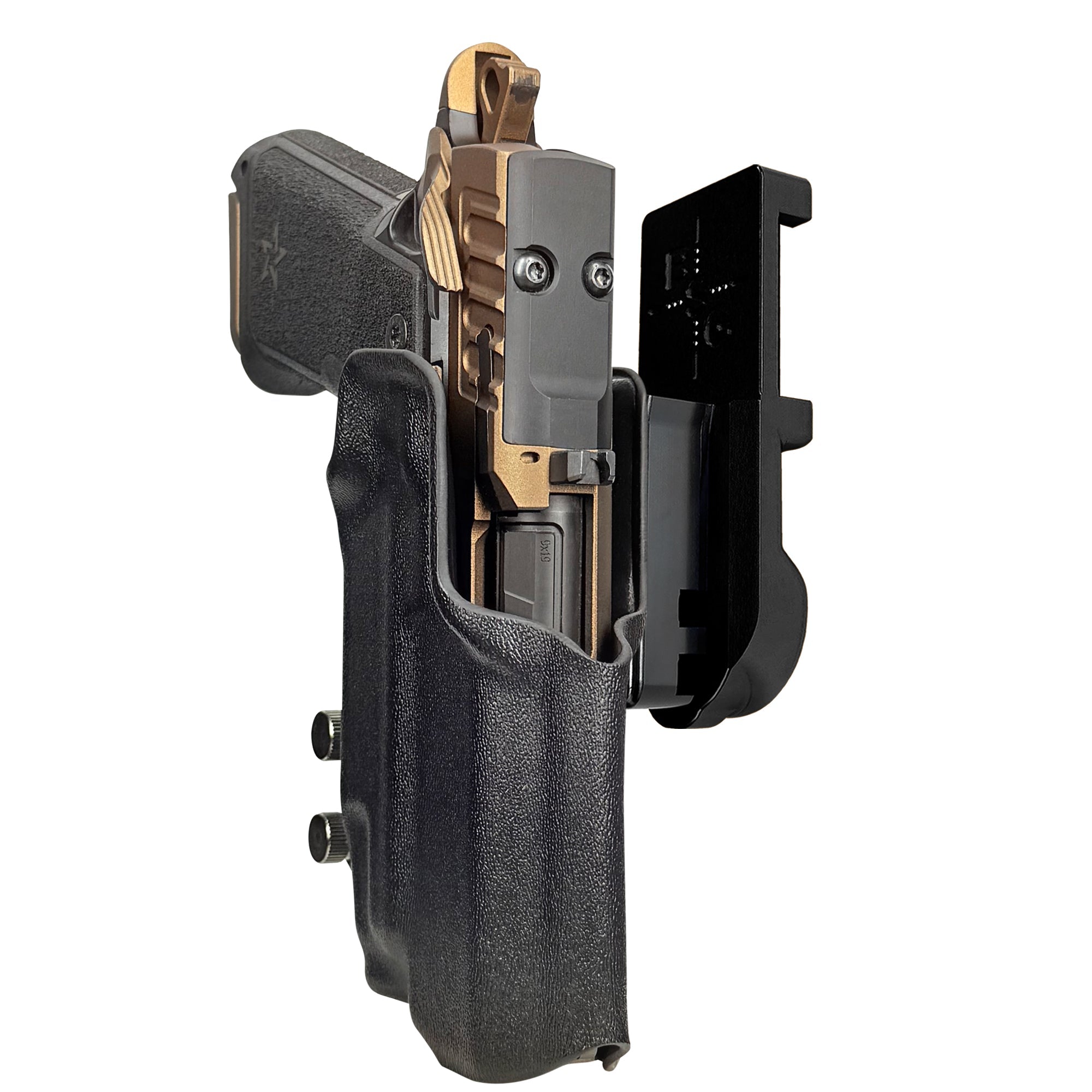 Staccato HD P4 TLR7-X IPSC/USPA Quick Mount Holster with Black Belt Attachment, Black Holster Shell
